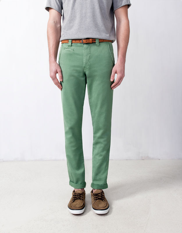Goes chinos what with green What Color