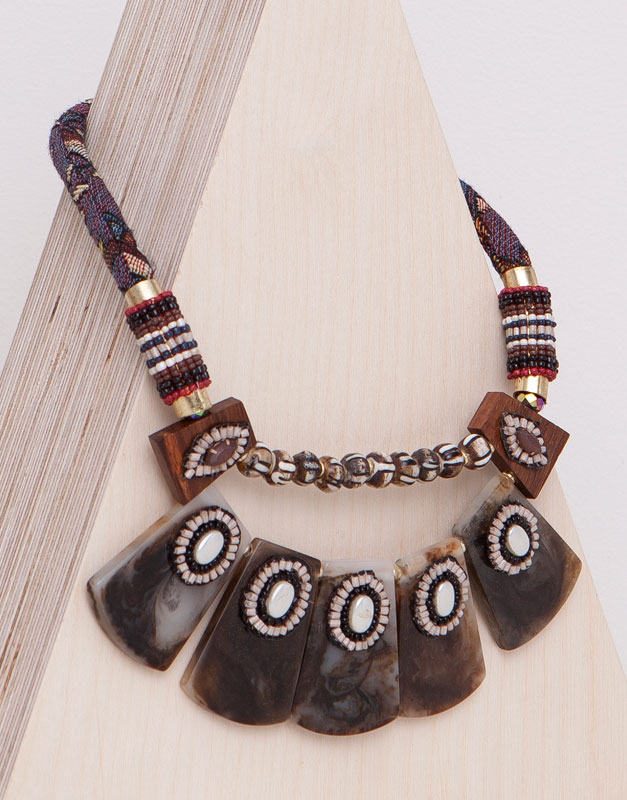 Pull&Bear - mulher - bijuteria - colar peças - torrado - 05993329-I2015
