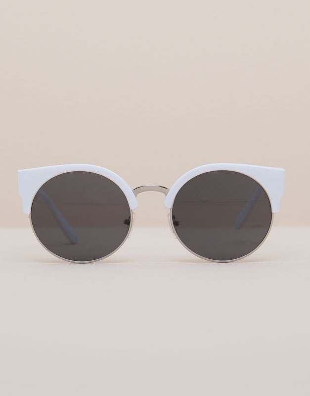 Pull&Bear - woman - accessories - white sunglasses - white - 09899307-I2015