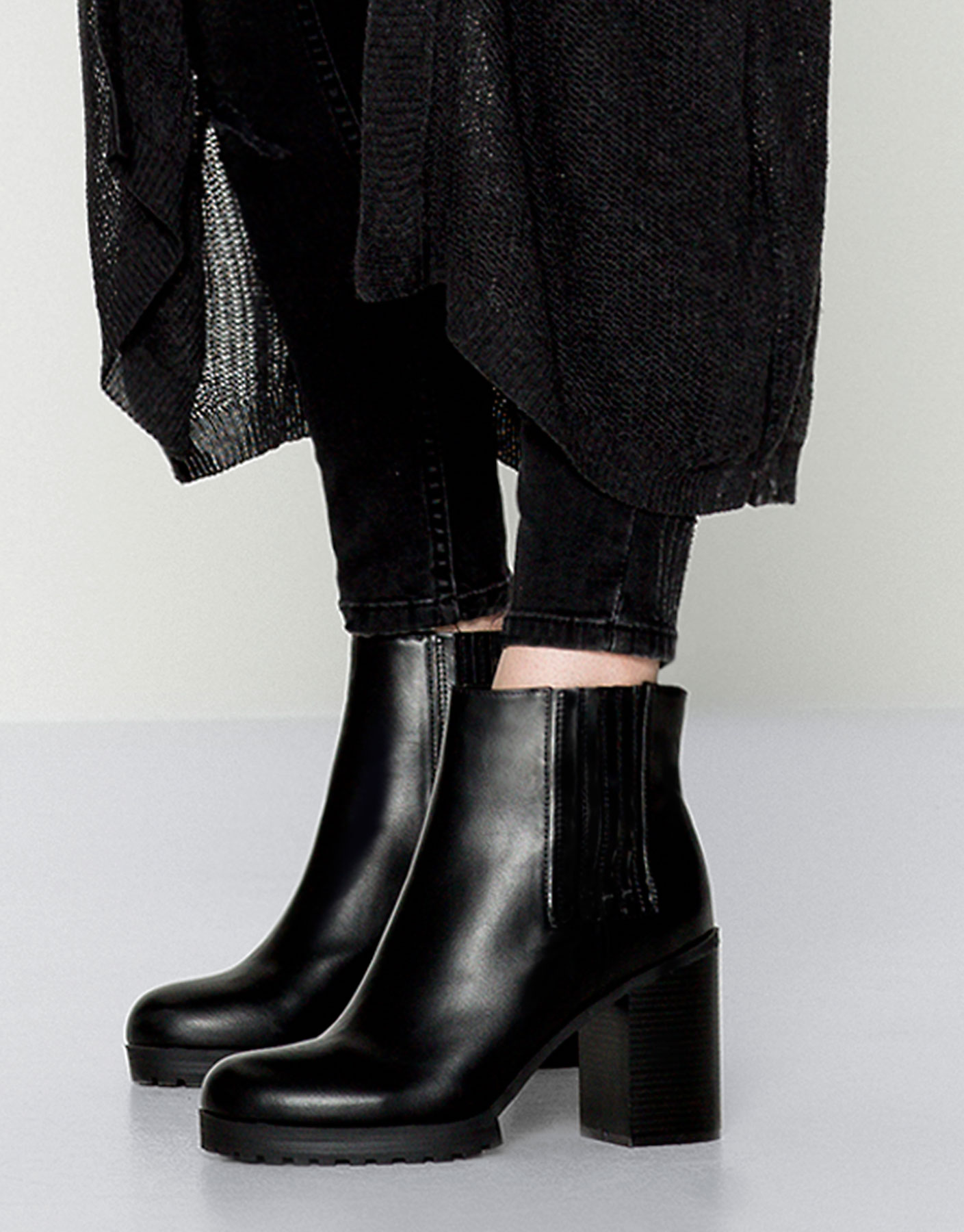 bottines pull and bear femme