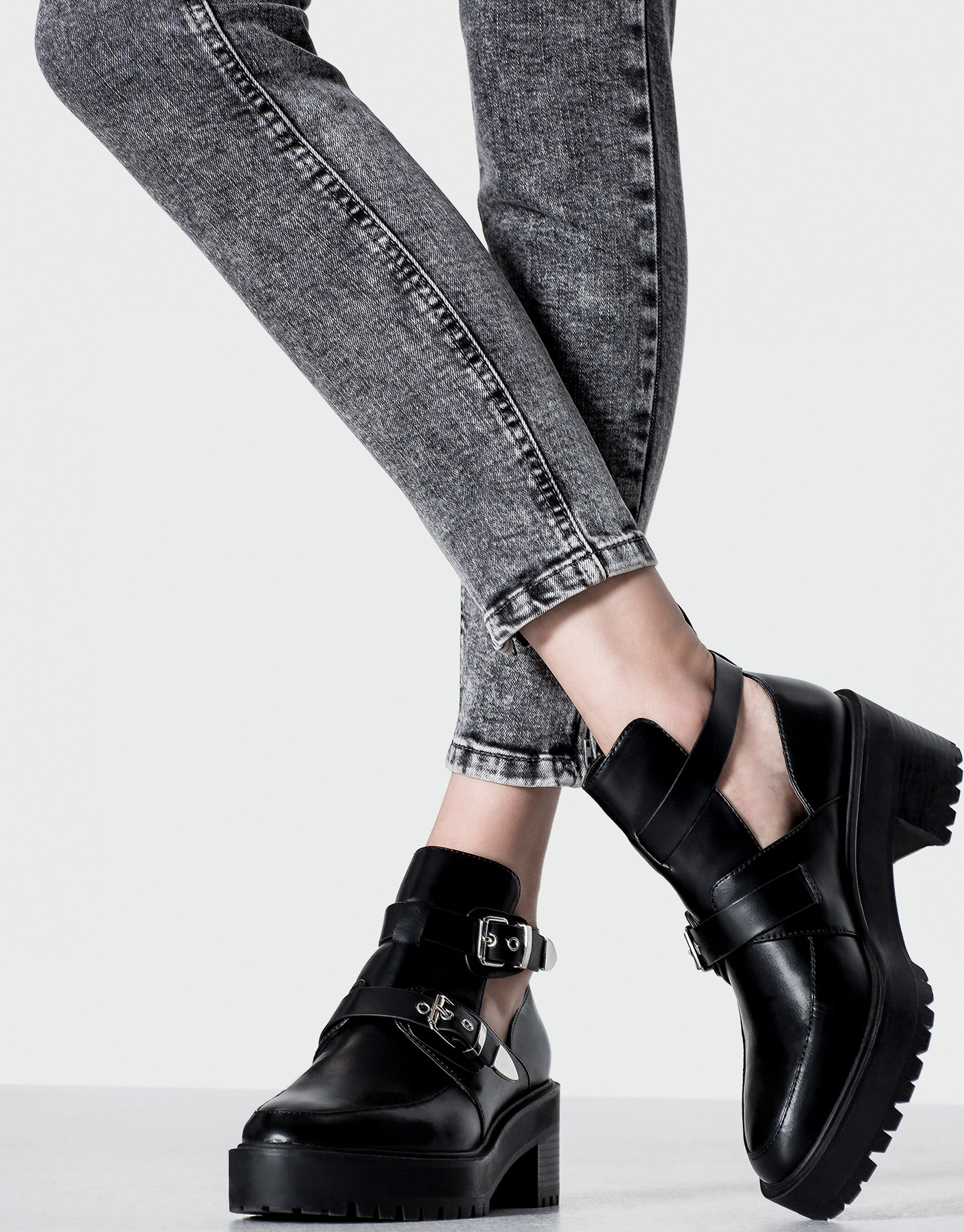 bottines pull and bear femme