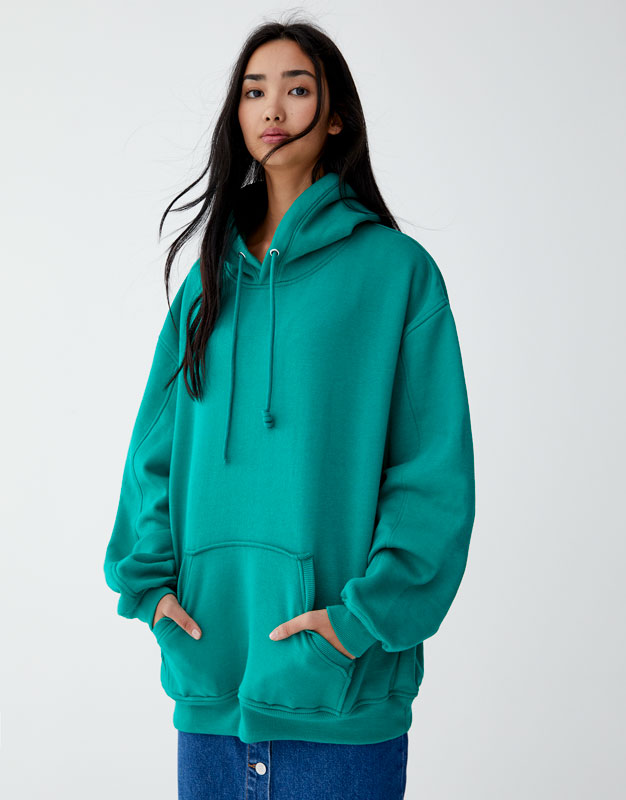 oversized hoodie pull and bear