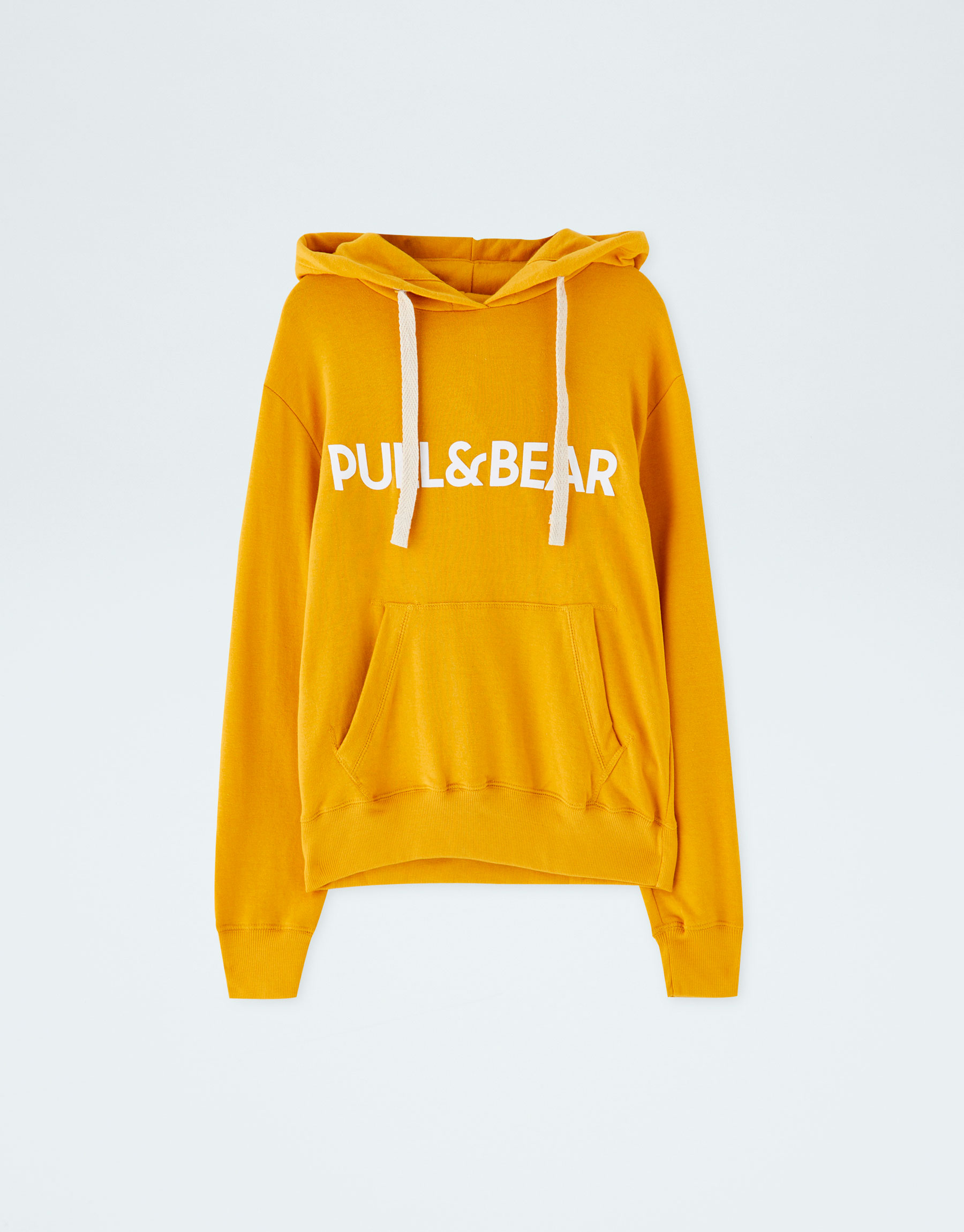 yellow pull and bear hoodie