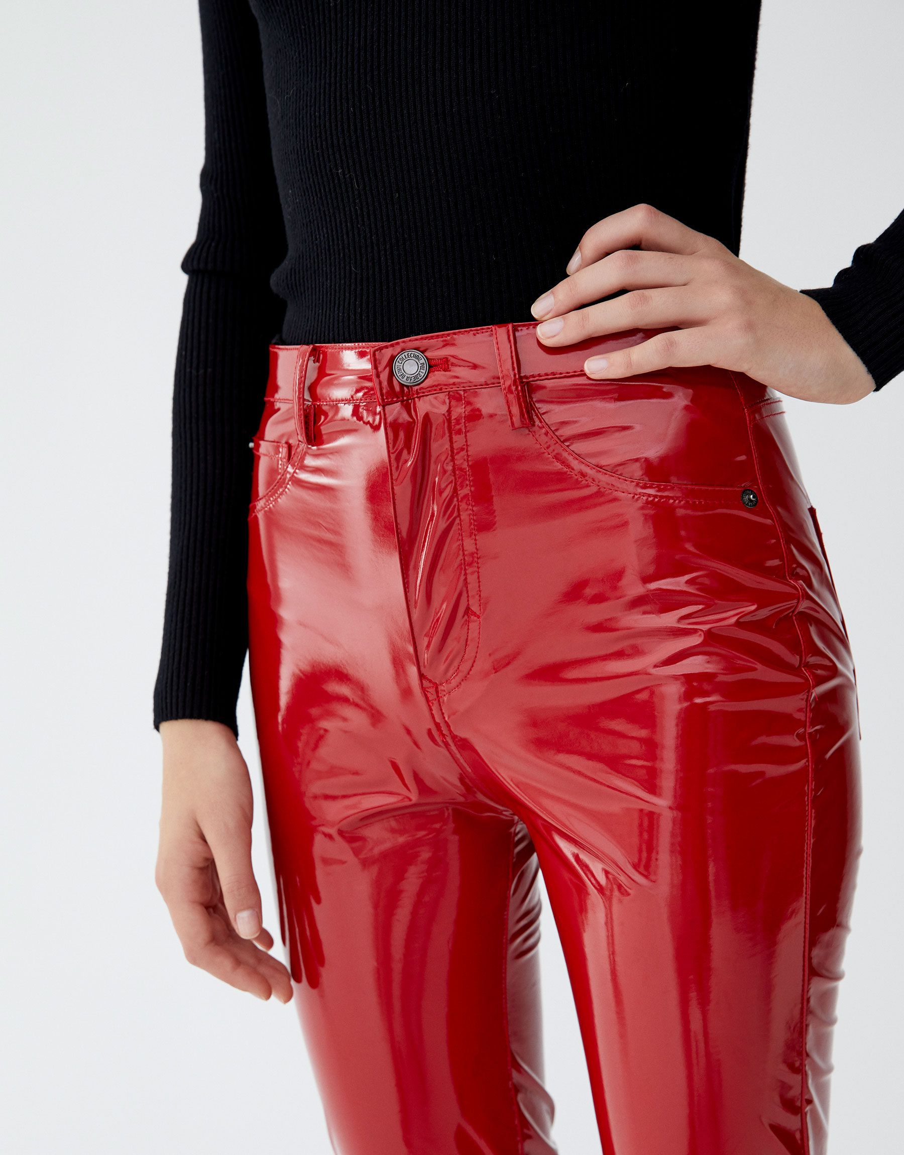 pull&bear leather pants