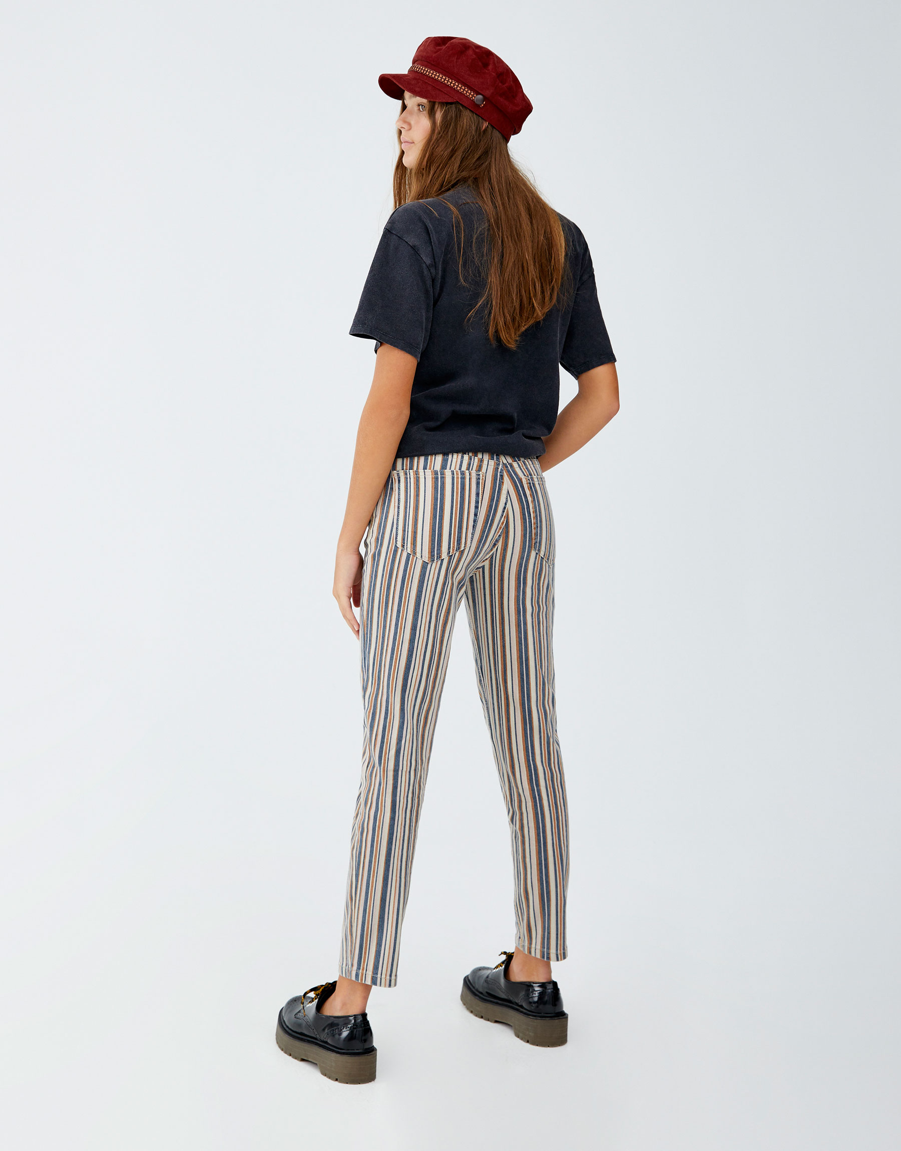 multi stripe trousers