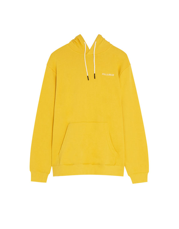 pull and bear orange hoodie