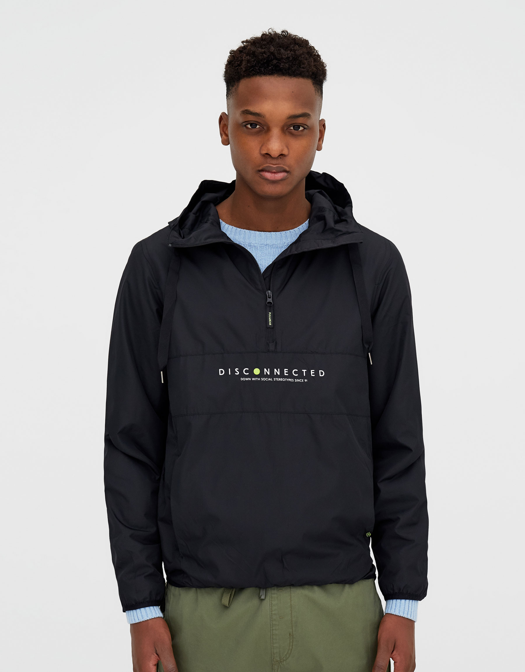 pull and bear hooded jacket