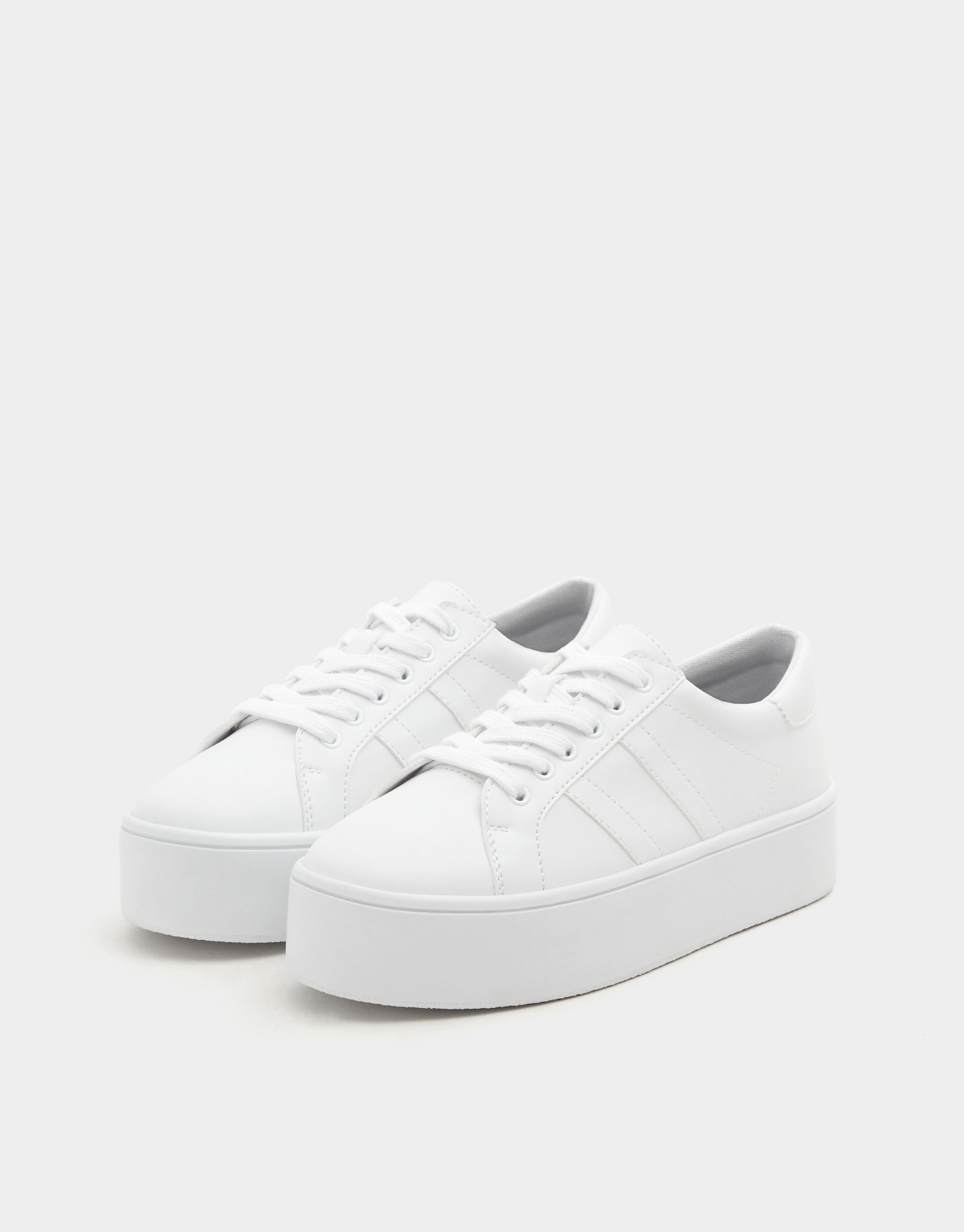 white platform plimsolls