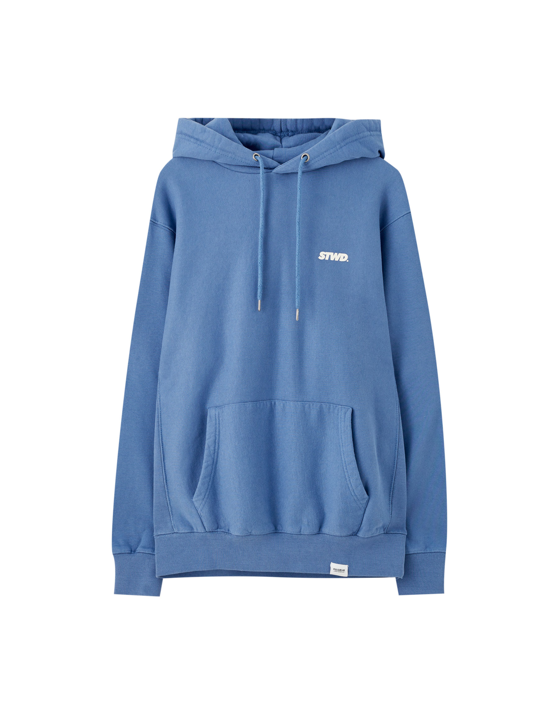 Hombre PULL\u0026BEAR Sudadera blanca texto - Algodón orgánico (al menos 50%) |  Sudaderas \u003c ExtraLabs Software