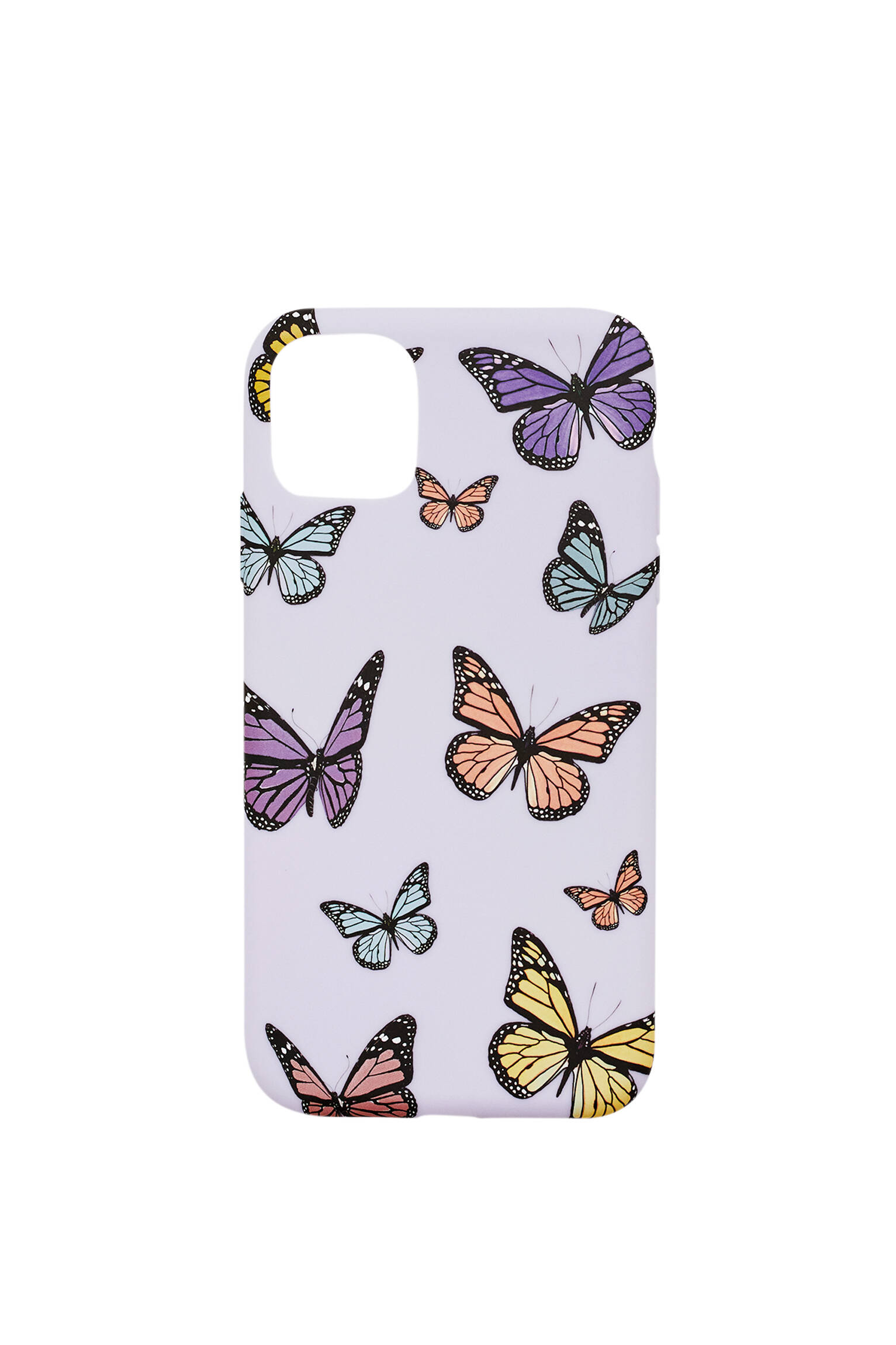 Pull&bear Femme Coque Pour Smartphone à Imprimé All Over De Papillons Colorés. Lilas 6/7/8