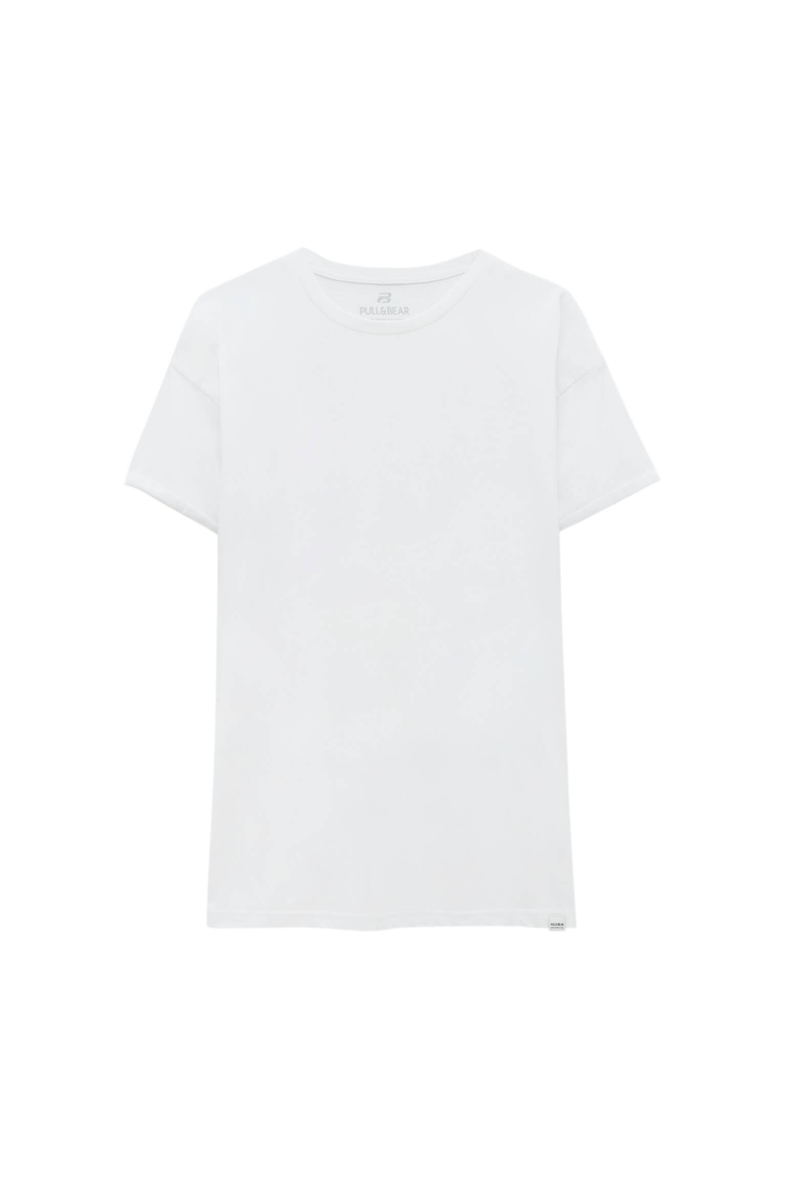 Pull&bear Homme T-shirt Basique Muscle Fit 100 % Coton à Manches Courtes Et Col Rond, Disponible En 