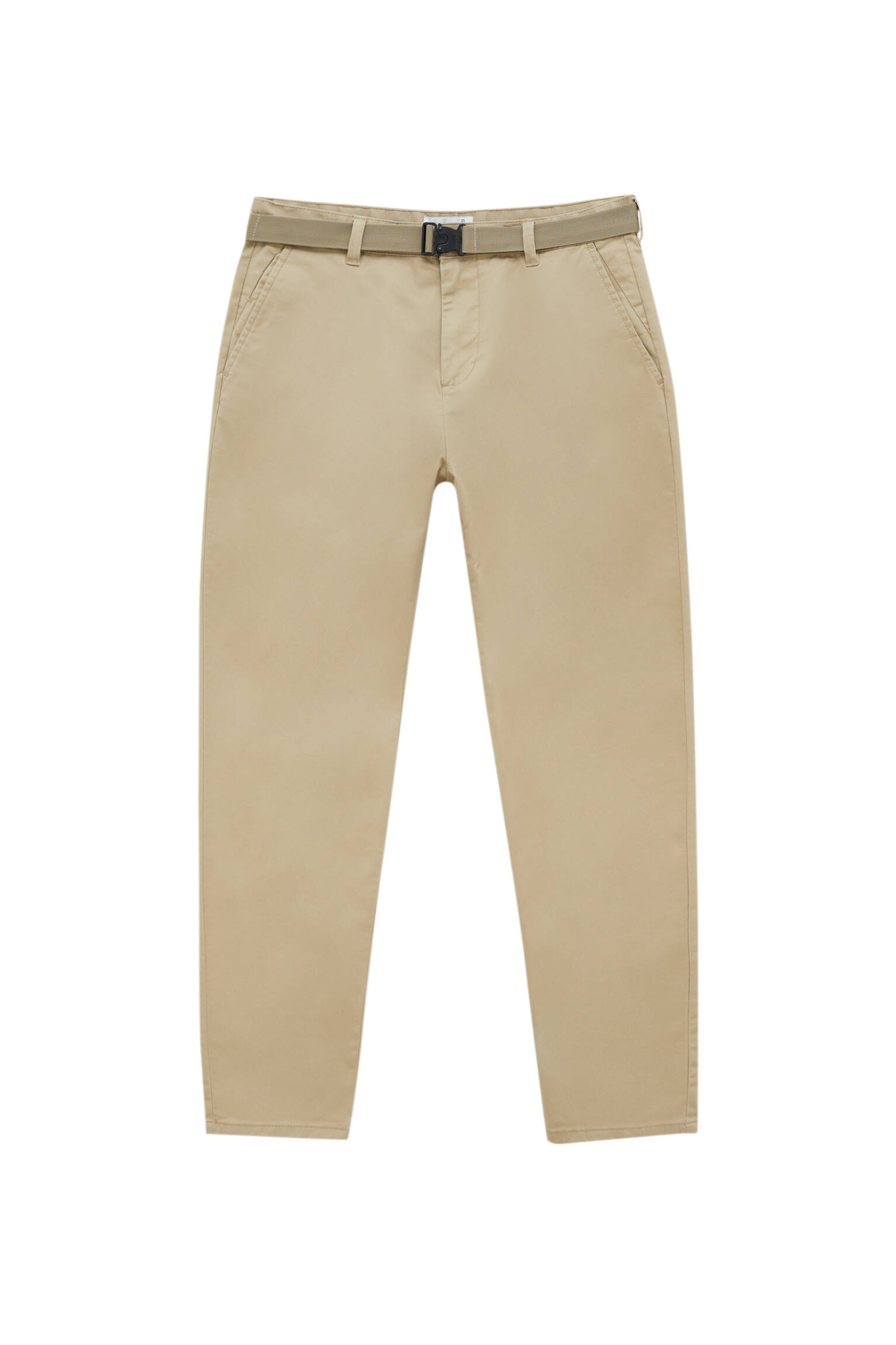 Pull&bear Homme Pantalon Chino Smart Skinny En Coton Légèrement Extensible, Avec Poches, Poche Intér