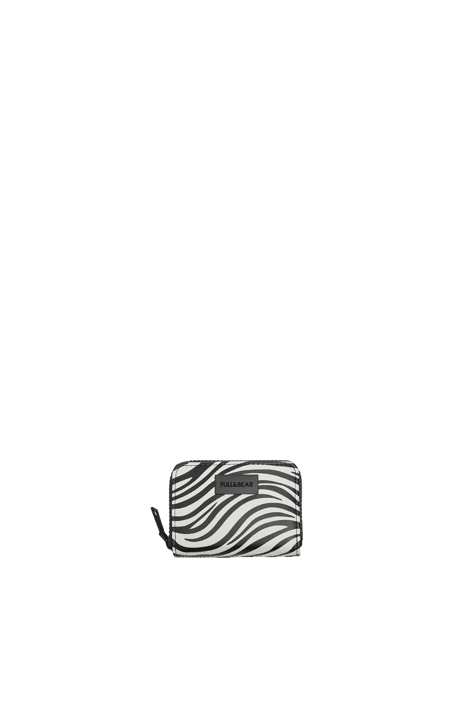 Pull&bear Femme Portefeuille En Tissu à Imprimé Animal Noir Et Blanc, Avec Fermeture Éclair. Hauteur x Largeur x Profondeur : 11 x 8 x 2,5 cm. ZÈbre M