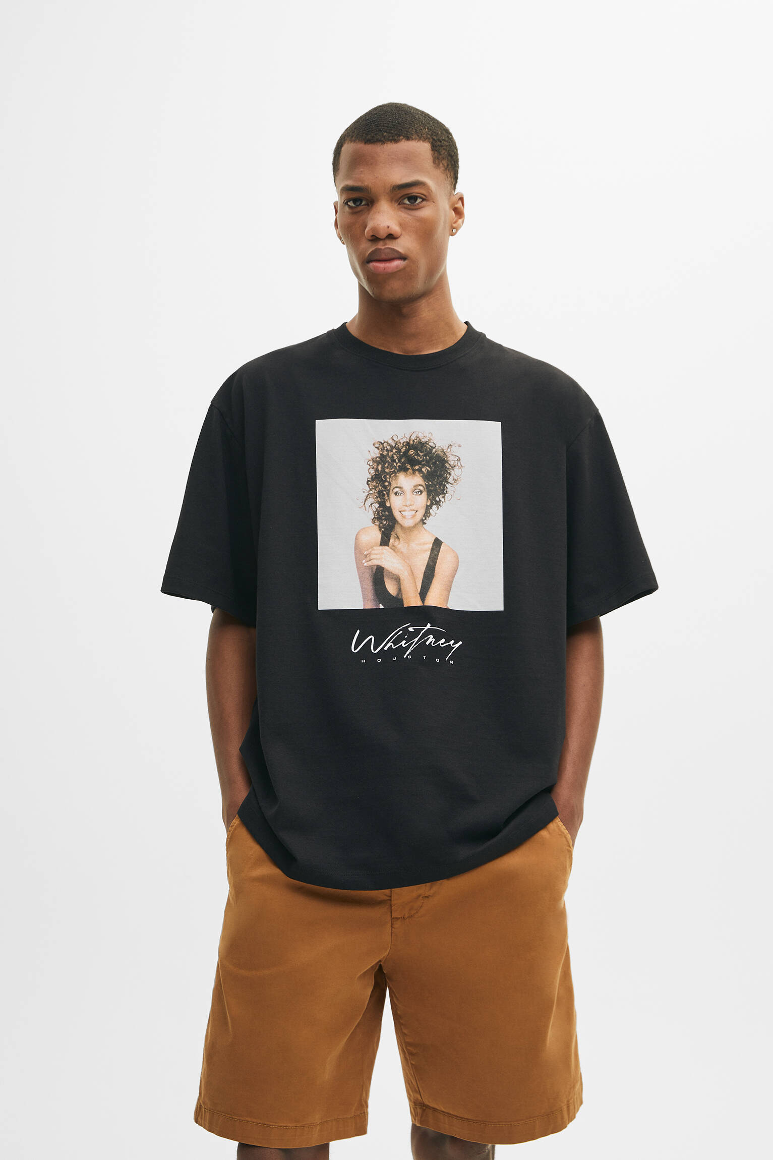 T-Shirt Whitney Houston Manches Courtes