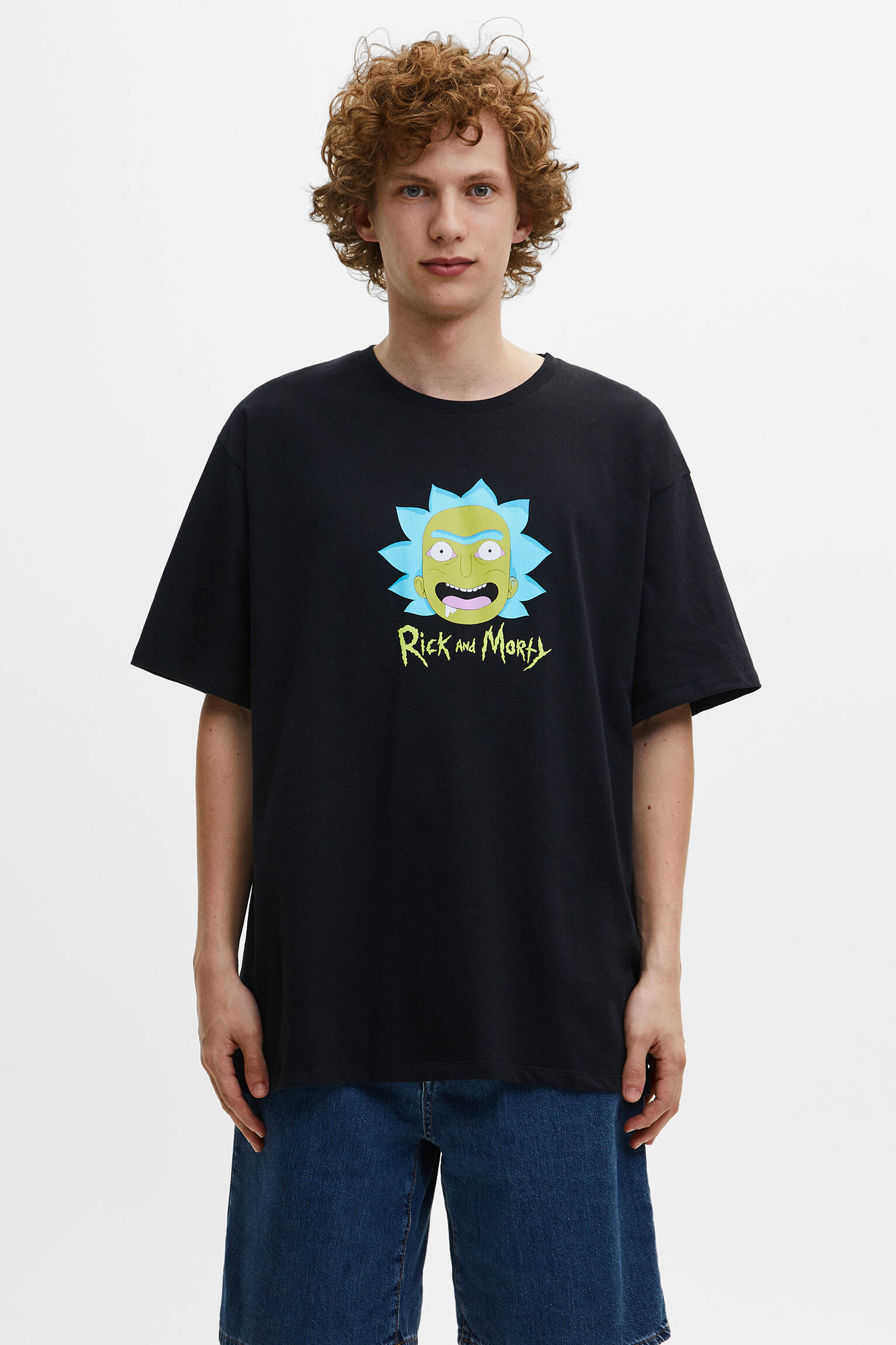 T-Shirt Noir Rick Et Morty
