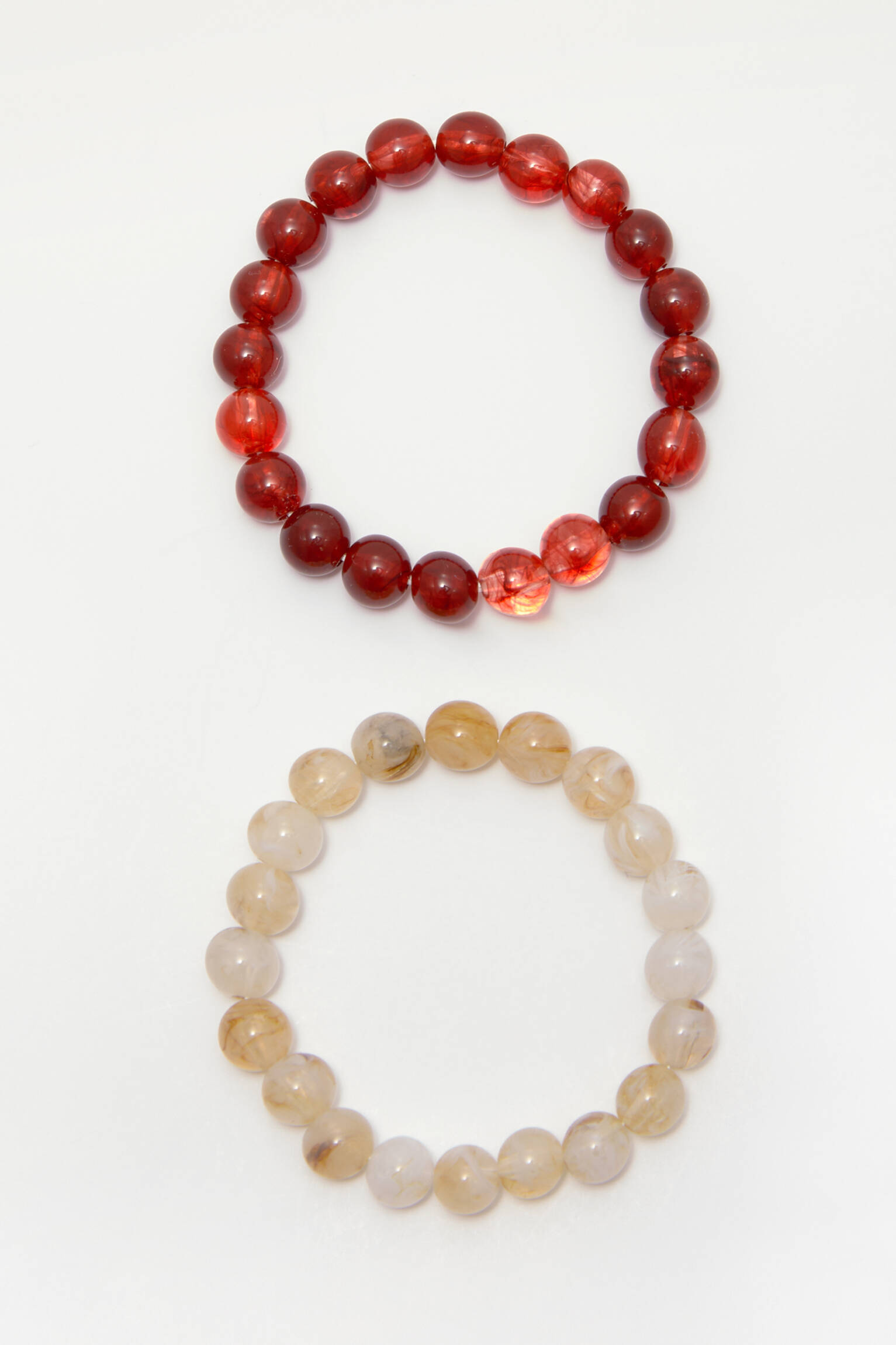 lot 2 bracelets avec perles fantaisie