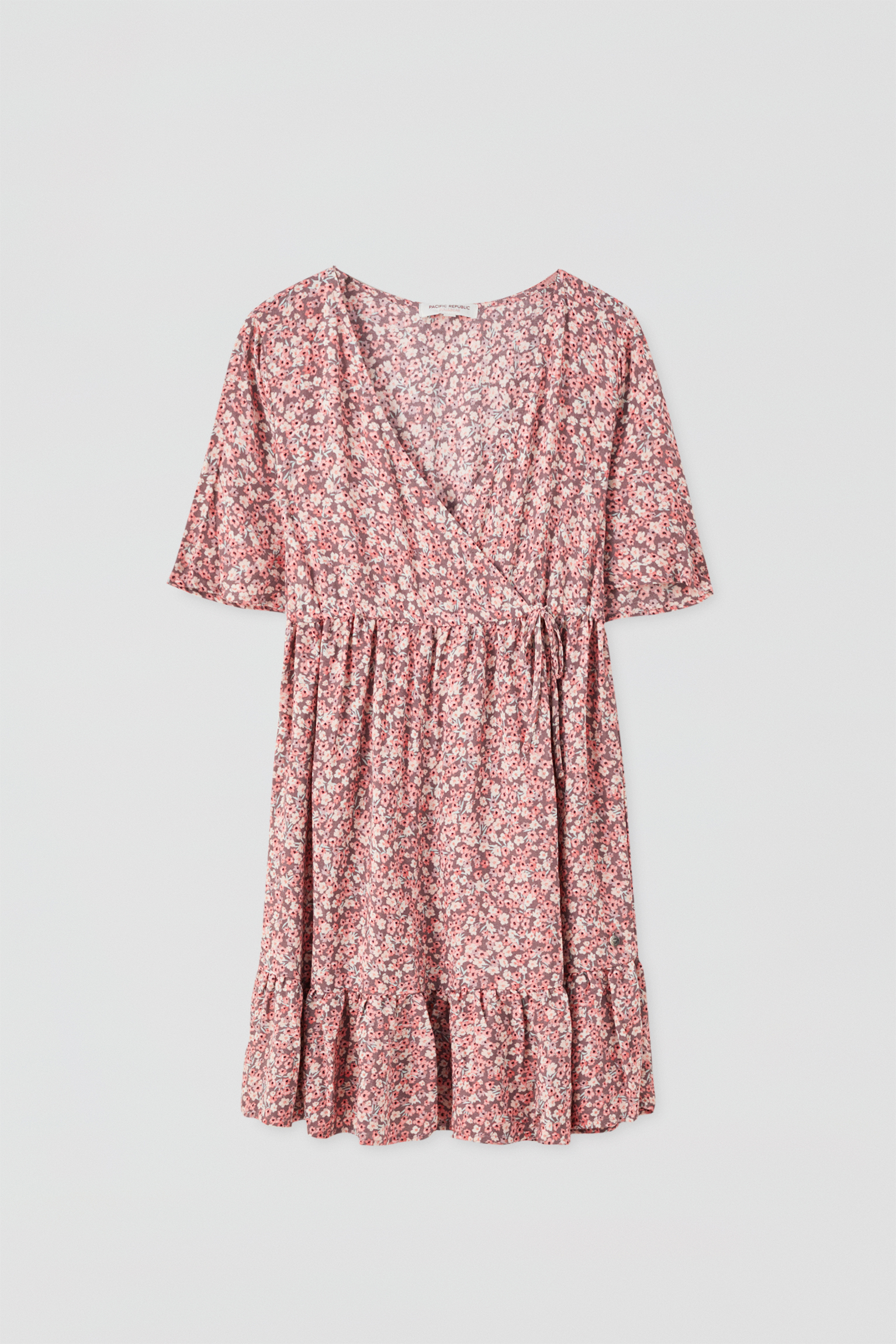 dark pink floral dress