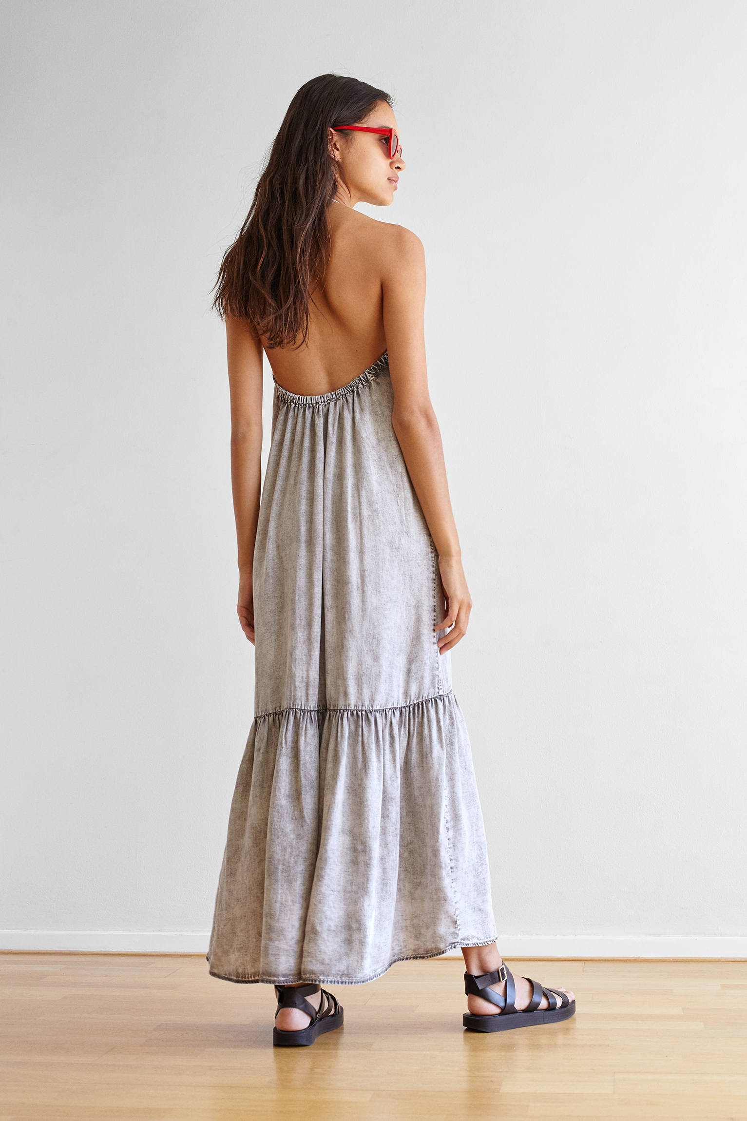 denim dress pull and bear