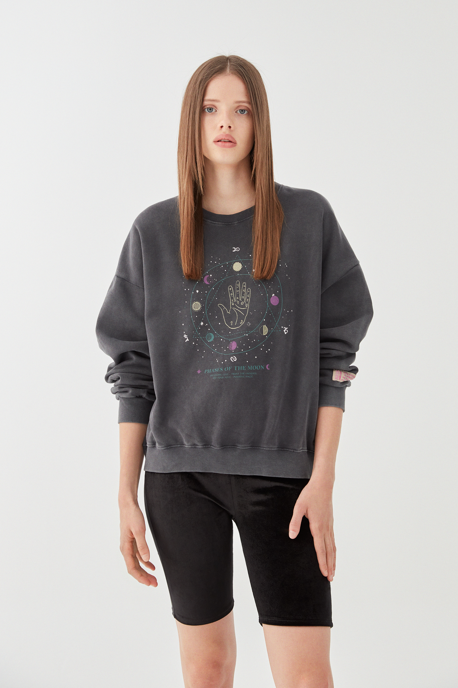 grey acid wash sweatshirt