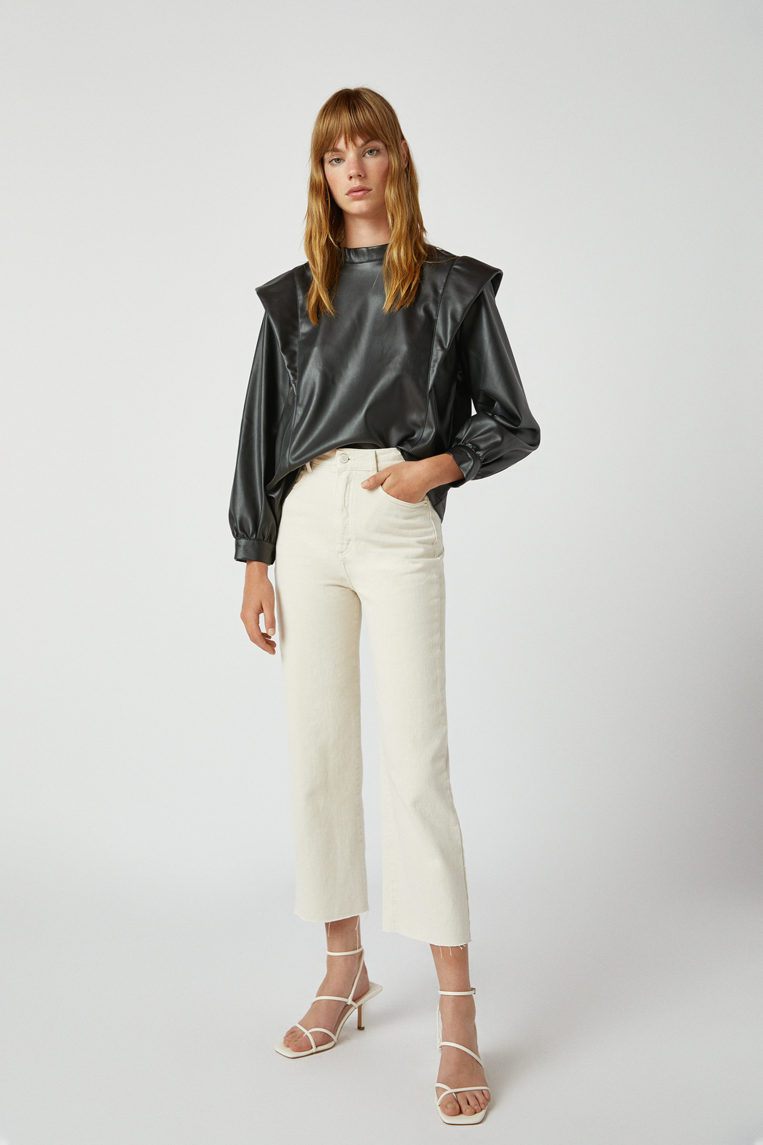 straight cropped jean