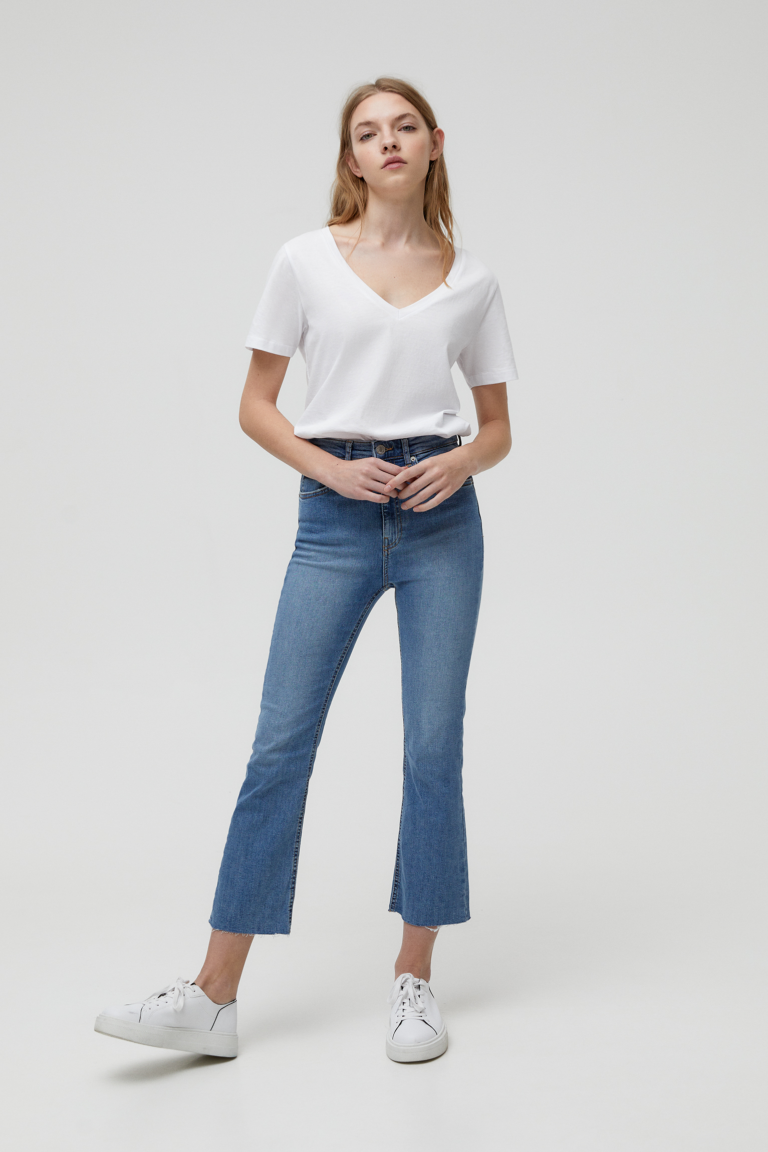 jeans flare pull and bear