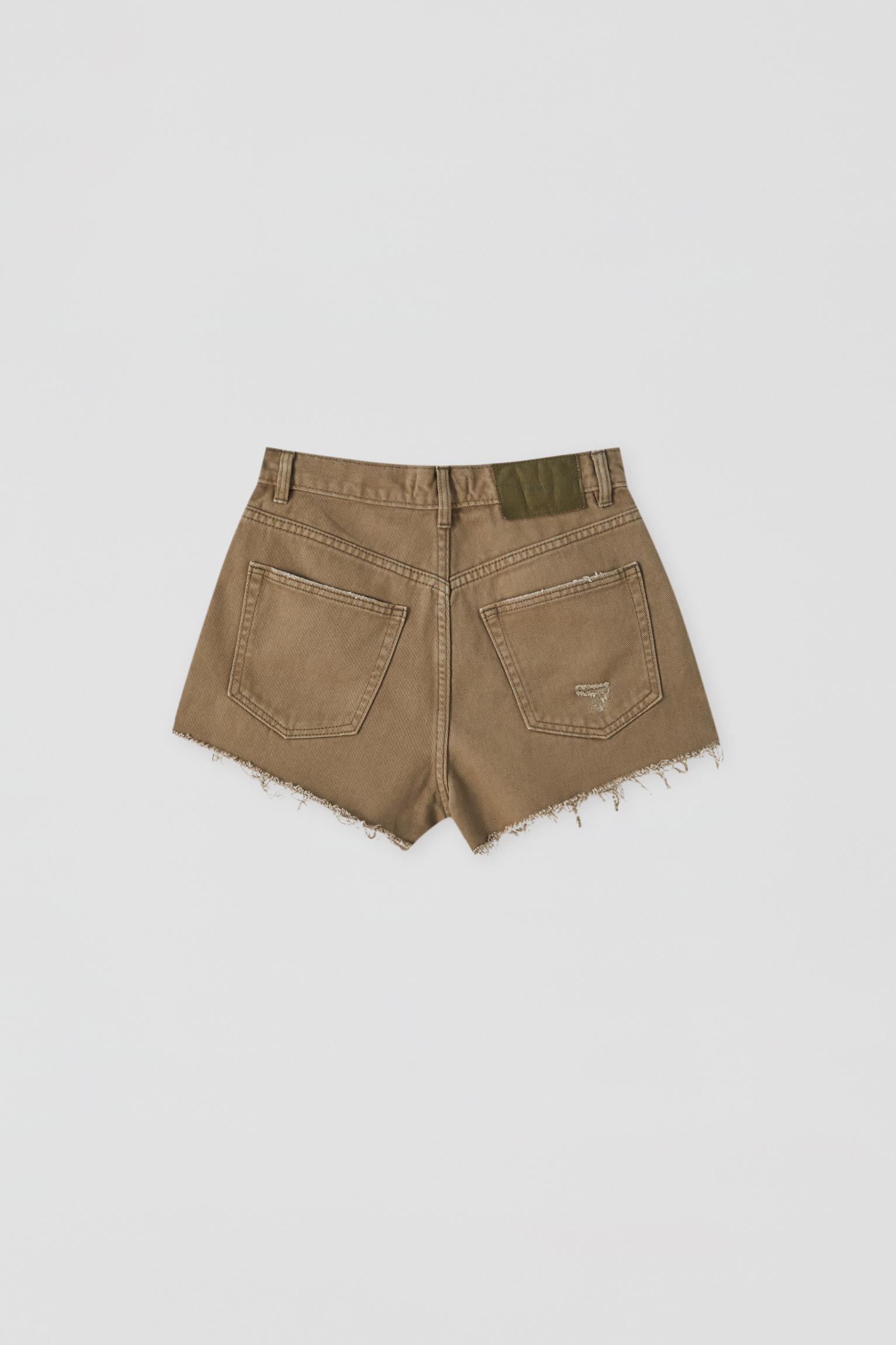Ripped khaki shorts Clearance