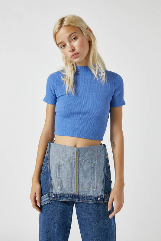 mock turtleneck tee shirts