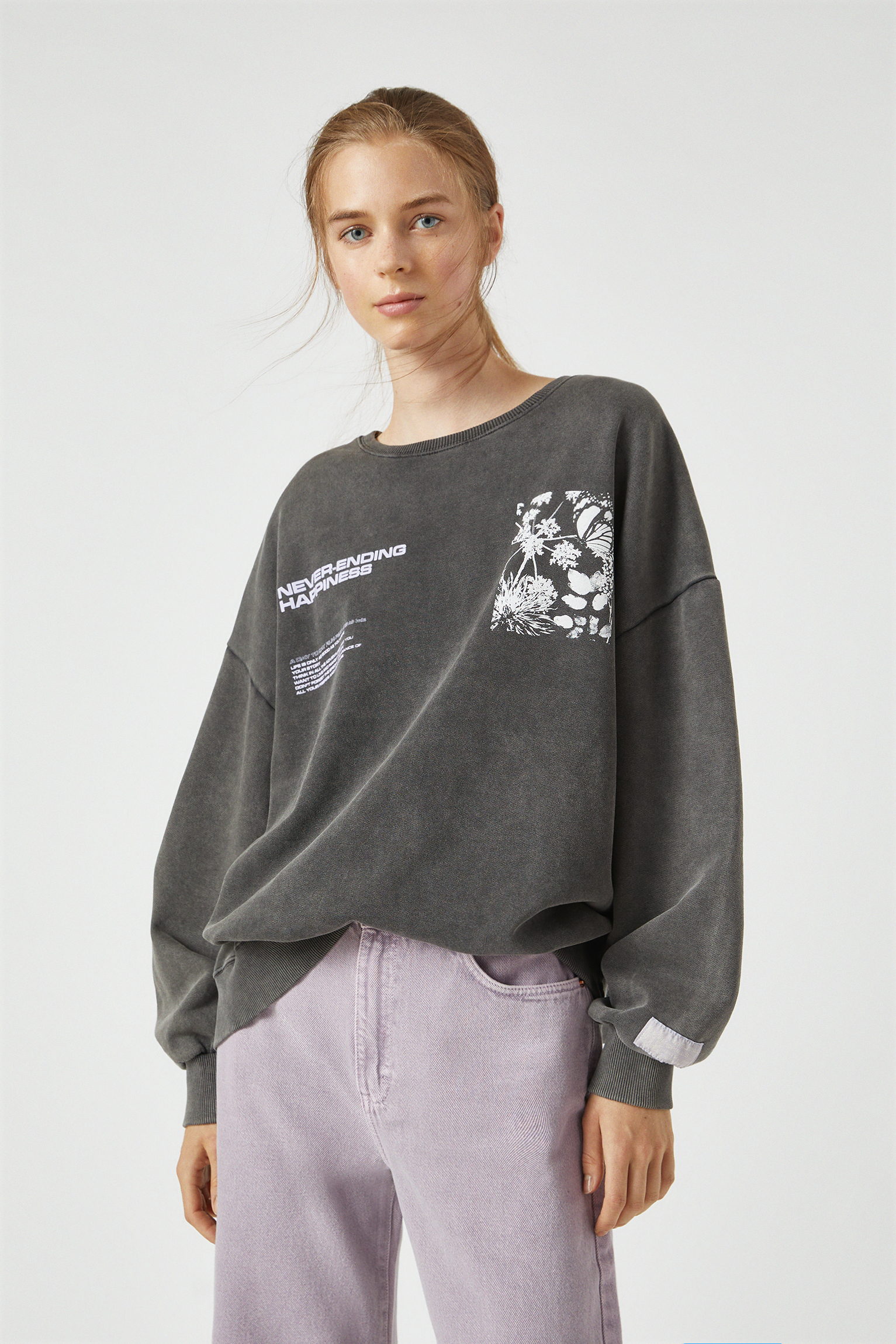 black butterfly sweatshirt