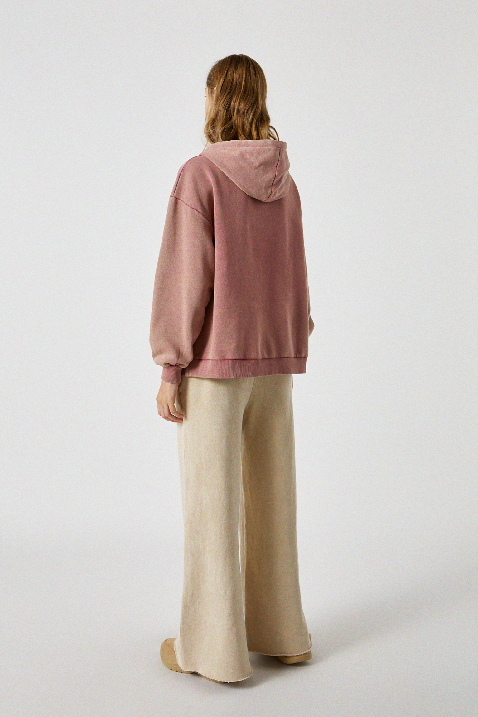 pull and bear hoodie pink