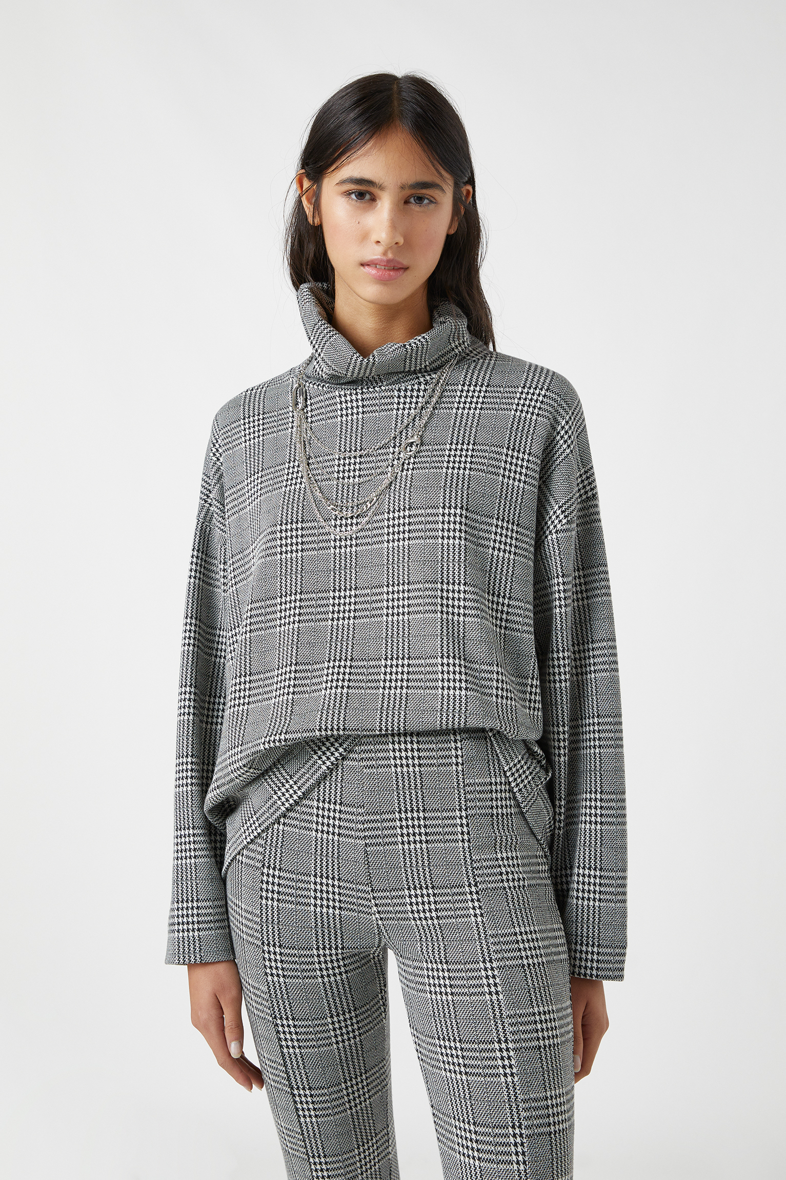 turtleneck under hoodie