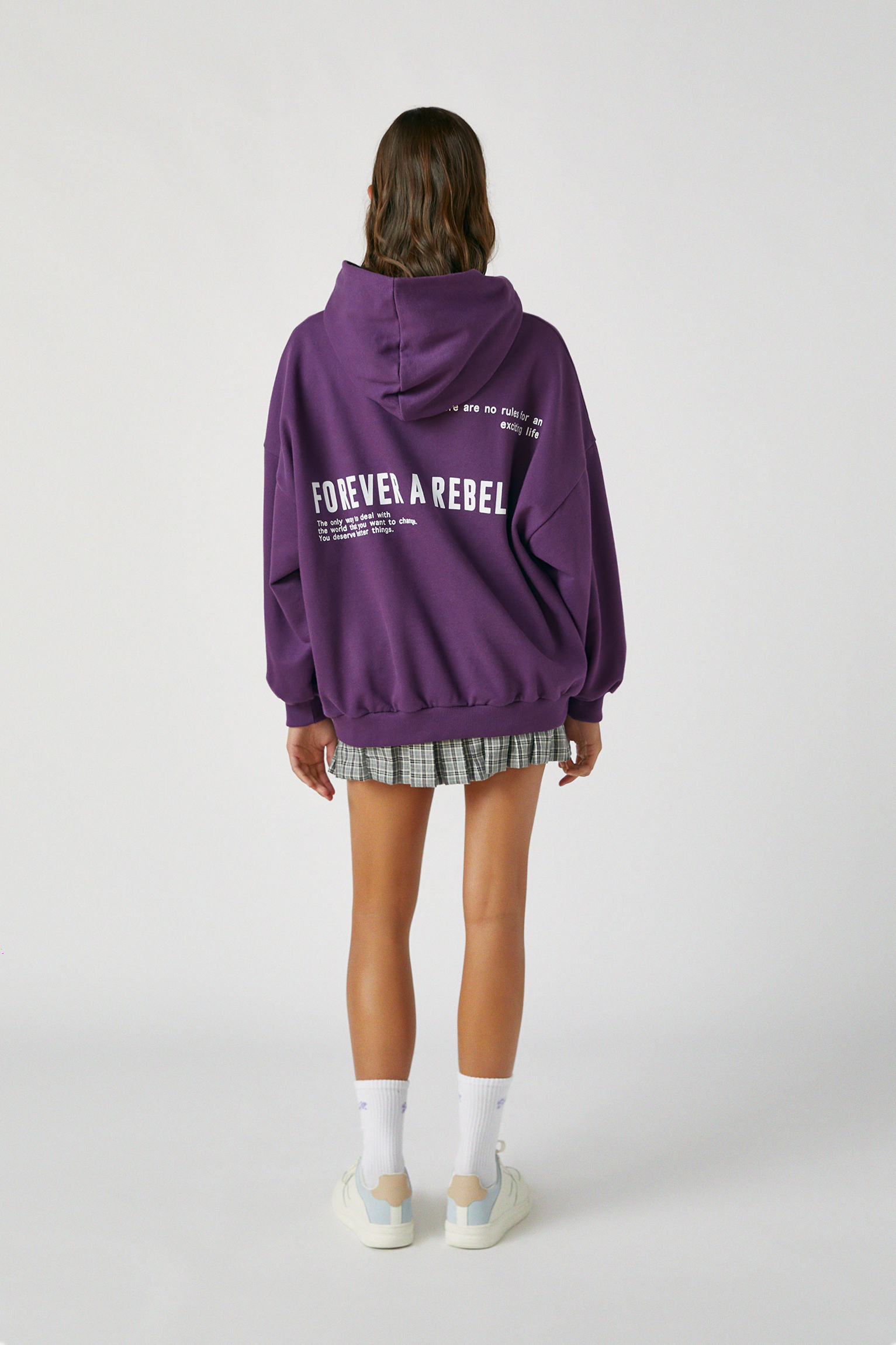 lilac oversized hoodie
