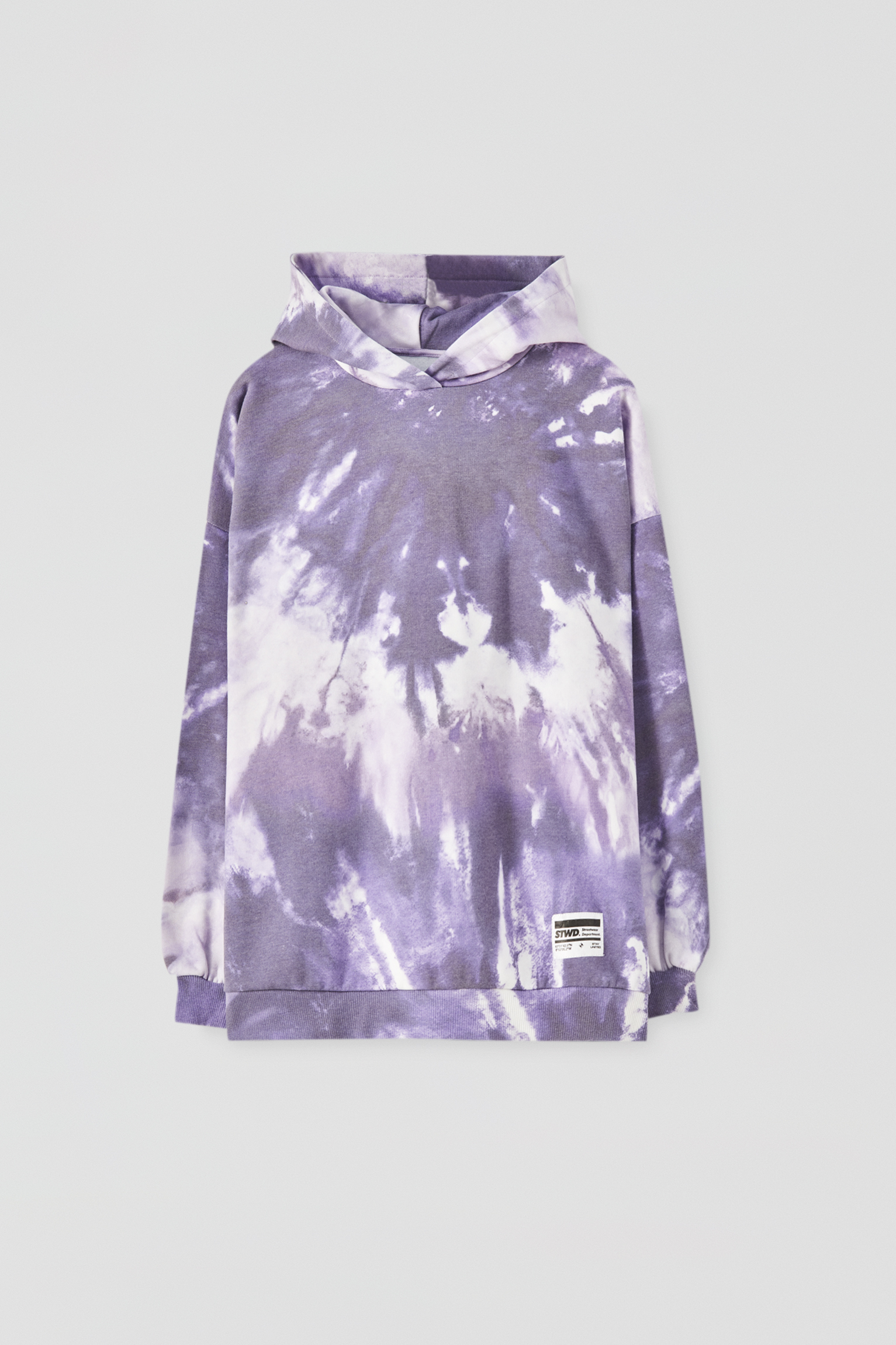 light purple tie dye hoodie