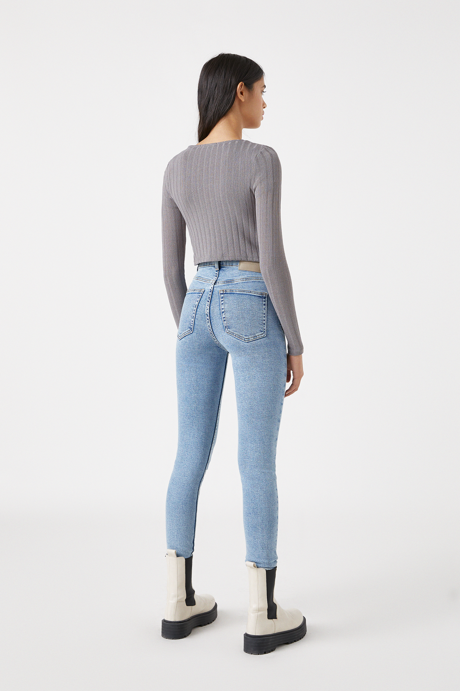 high water skinny jeans