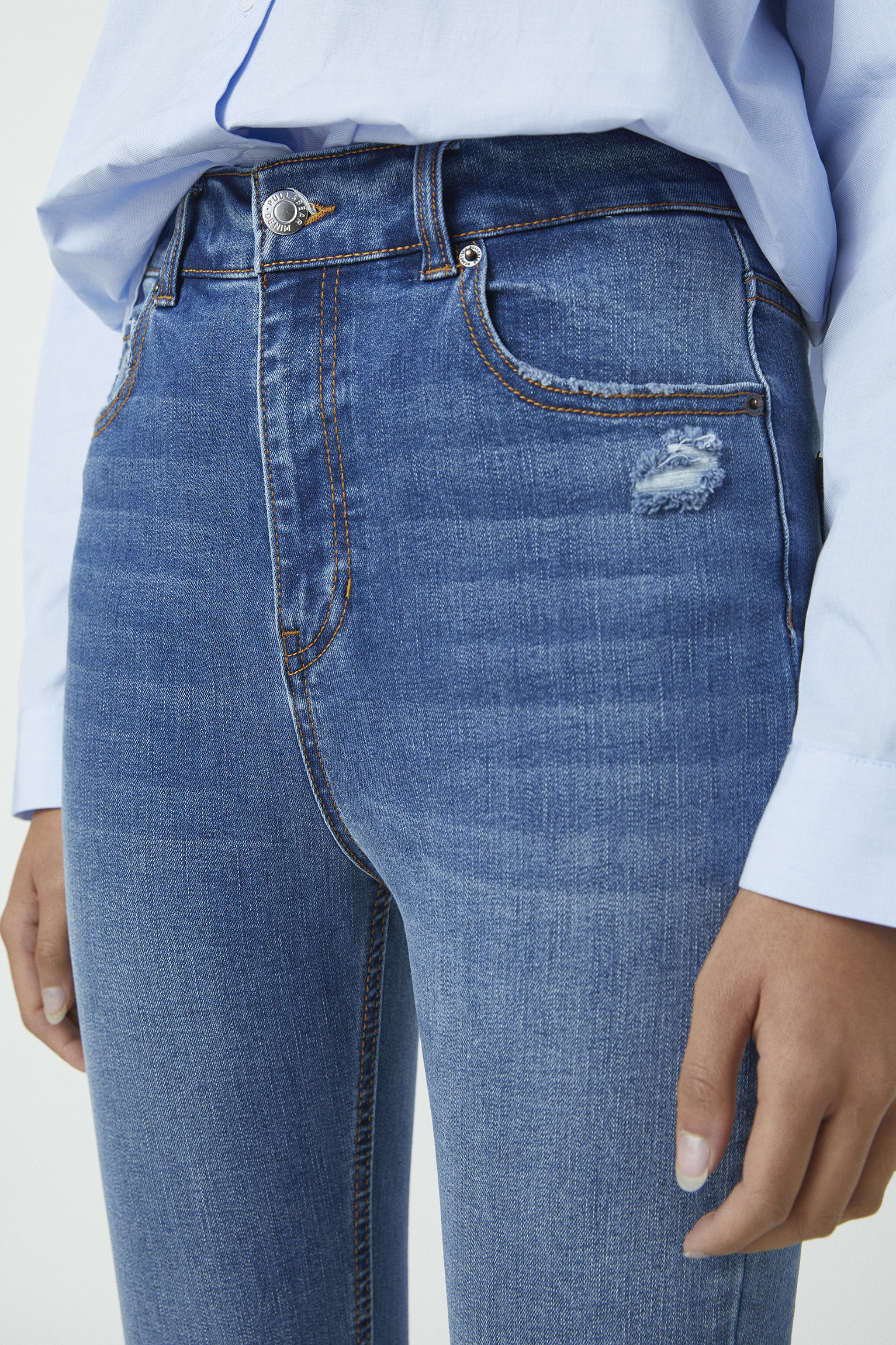 capri jeans high waist