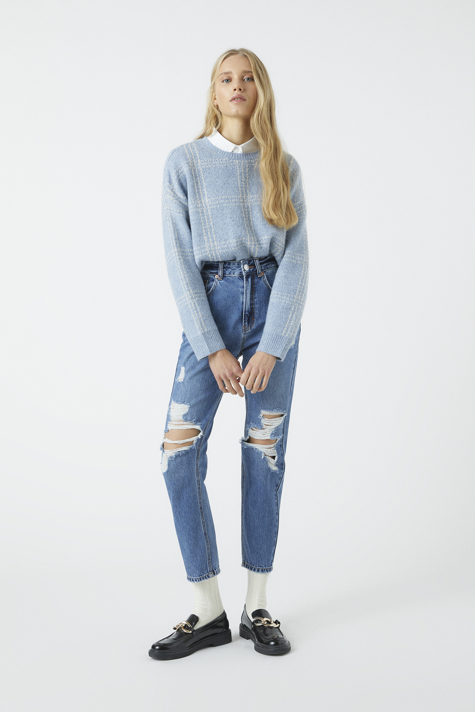 pull and bear mom fit