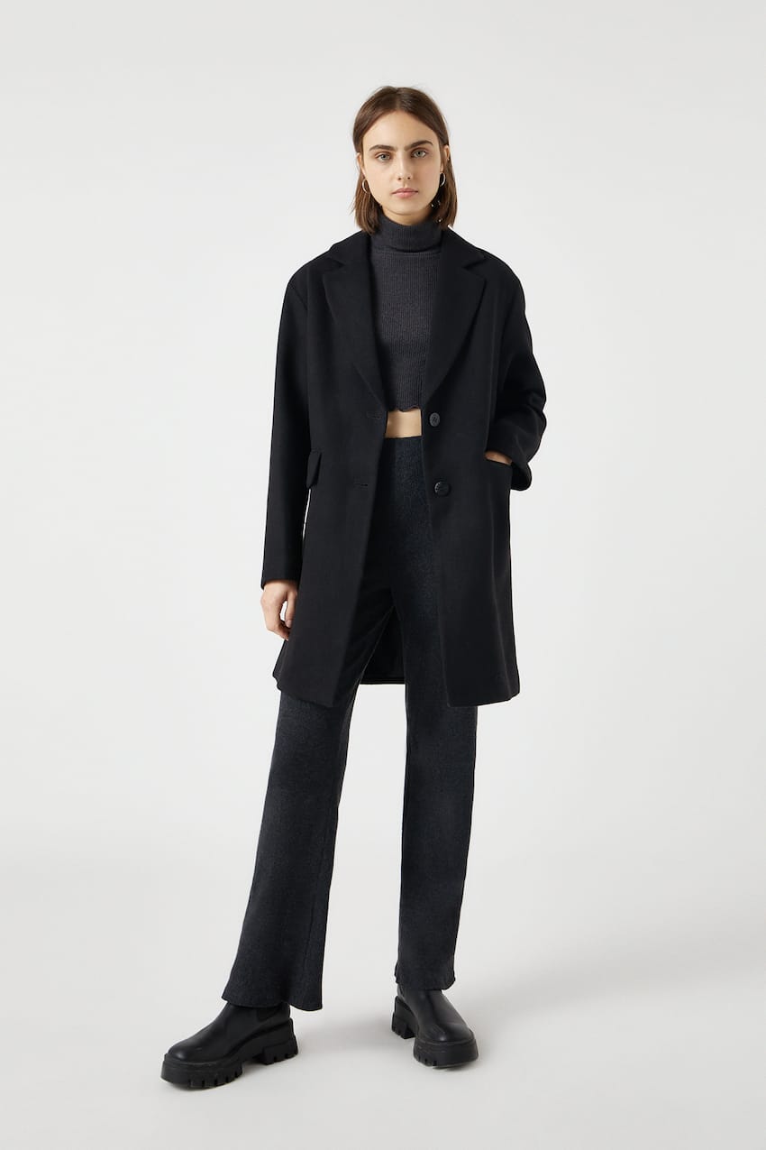 Basic two-button coat