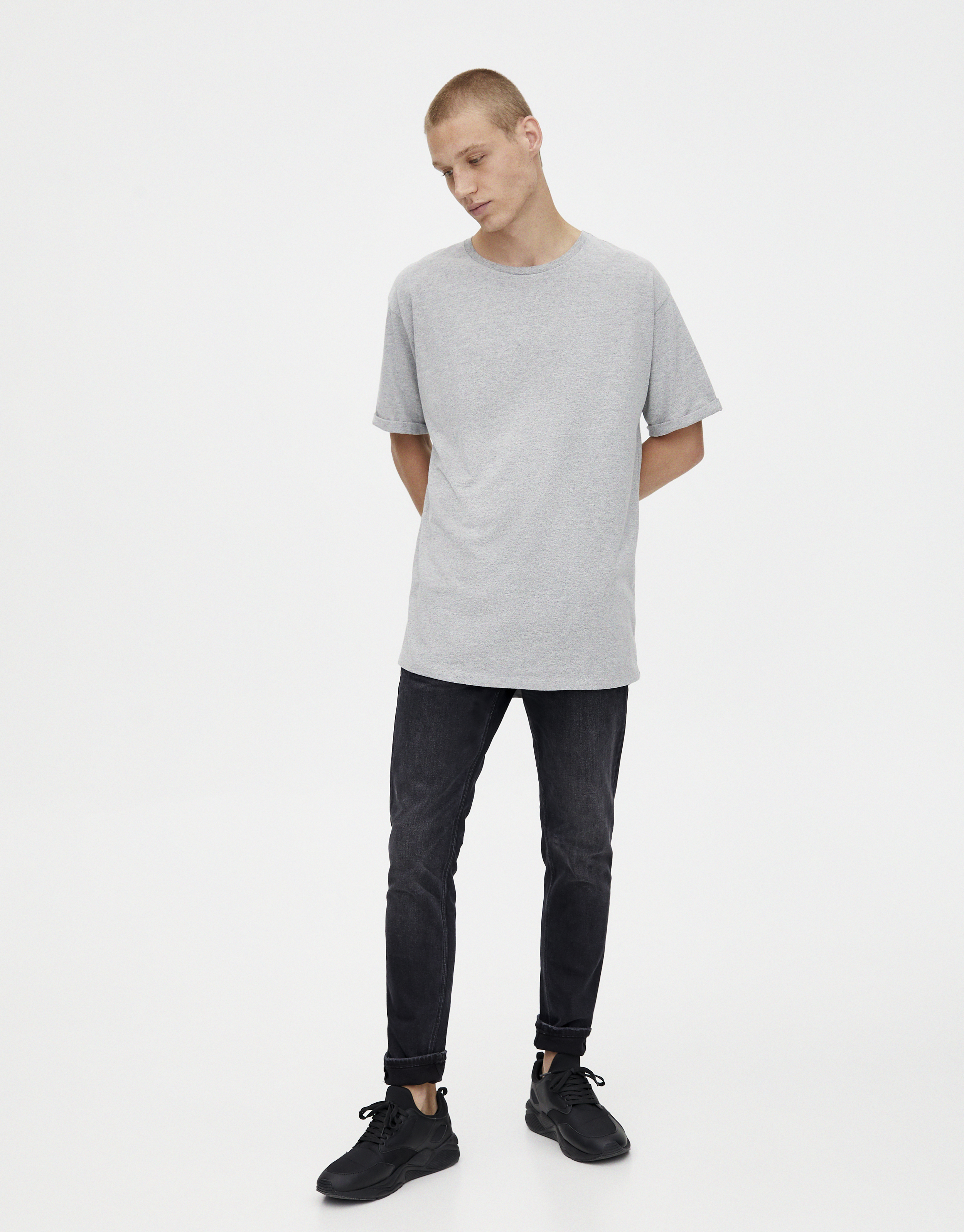 washed out black skinny jeans