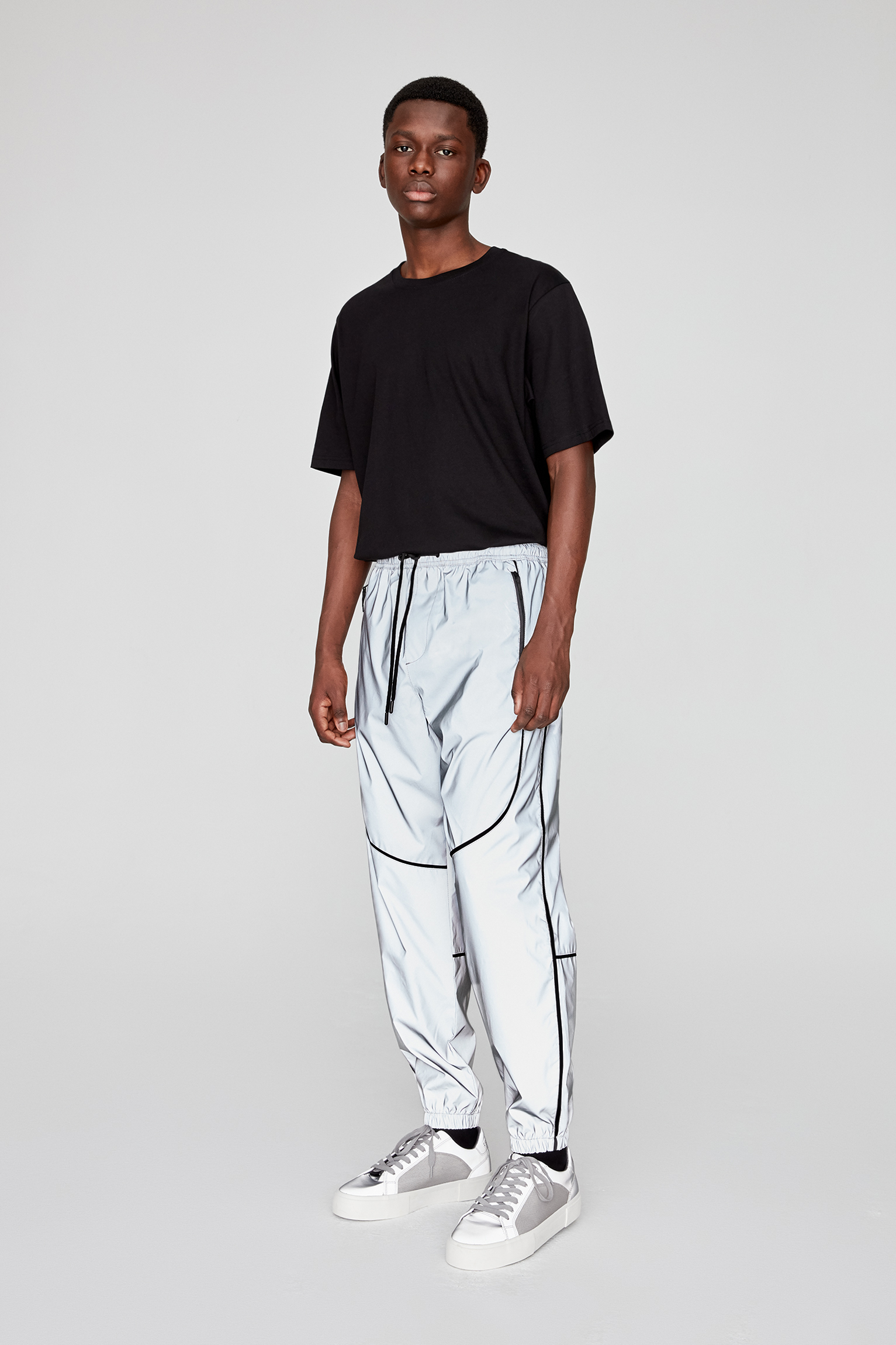 calcas bege pull and bear