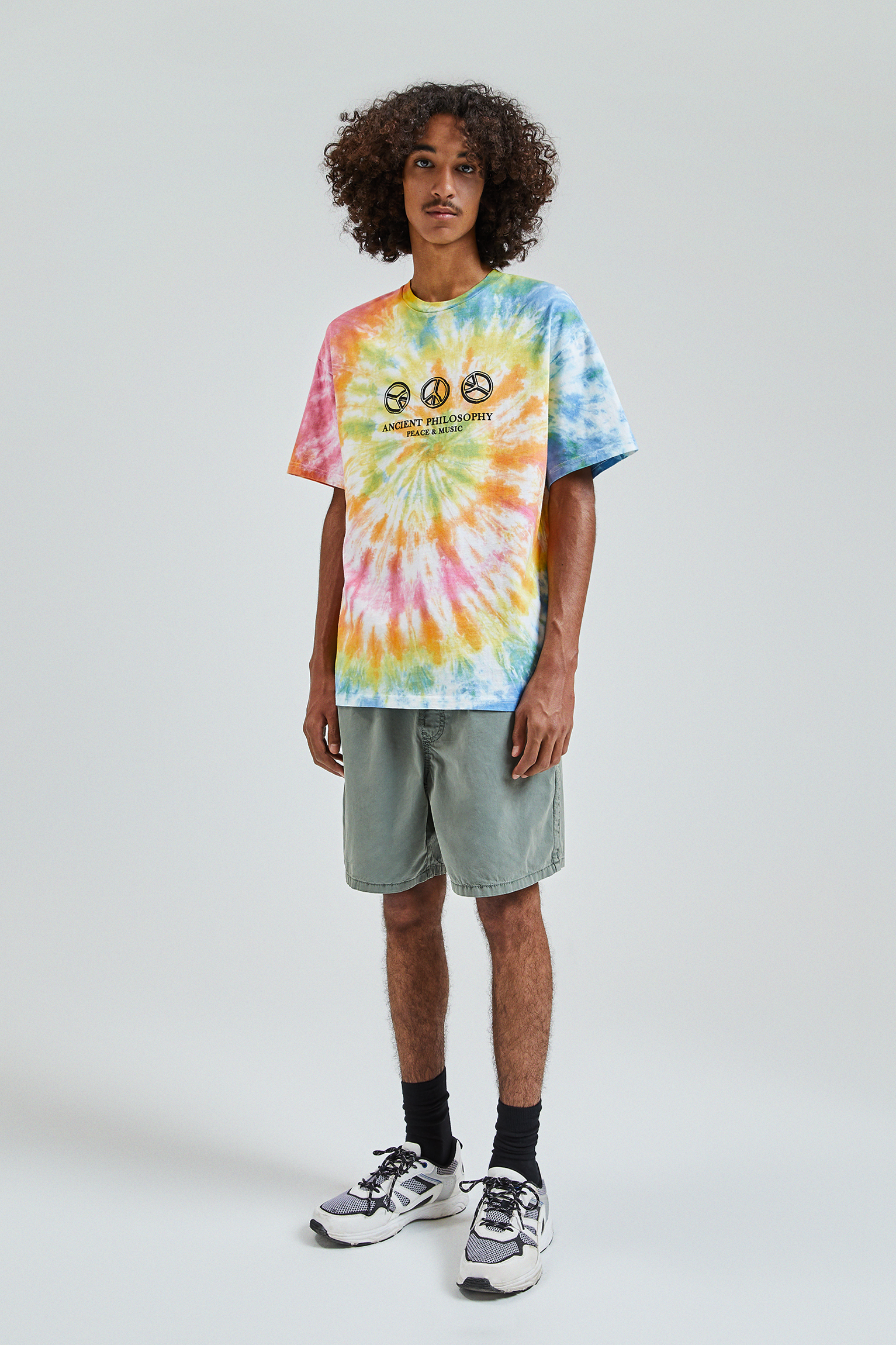 cotton shorts with elastic waistband