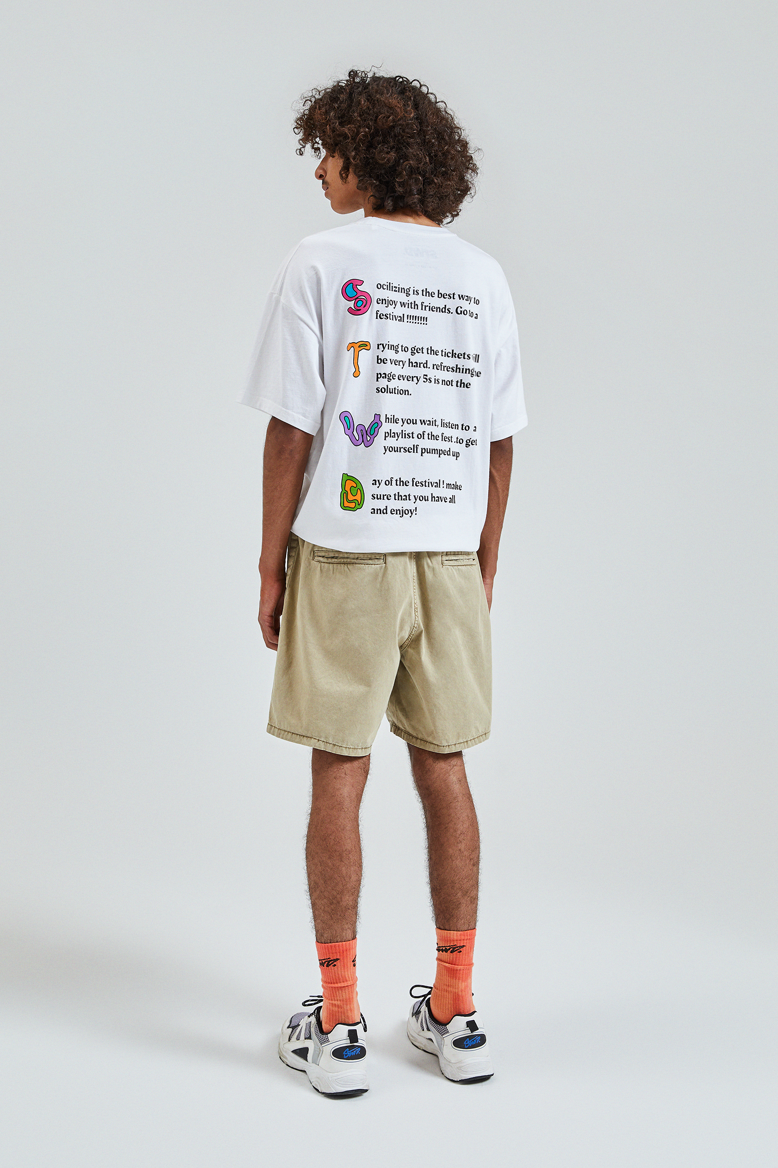 elastic bermuda shorts