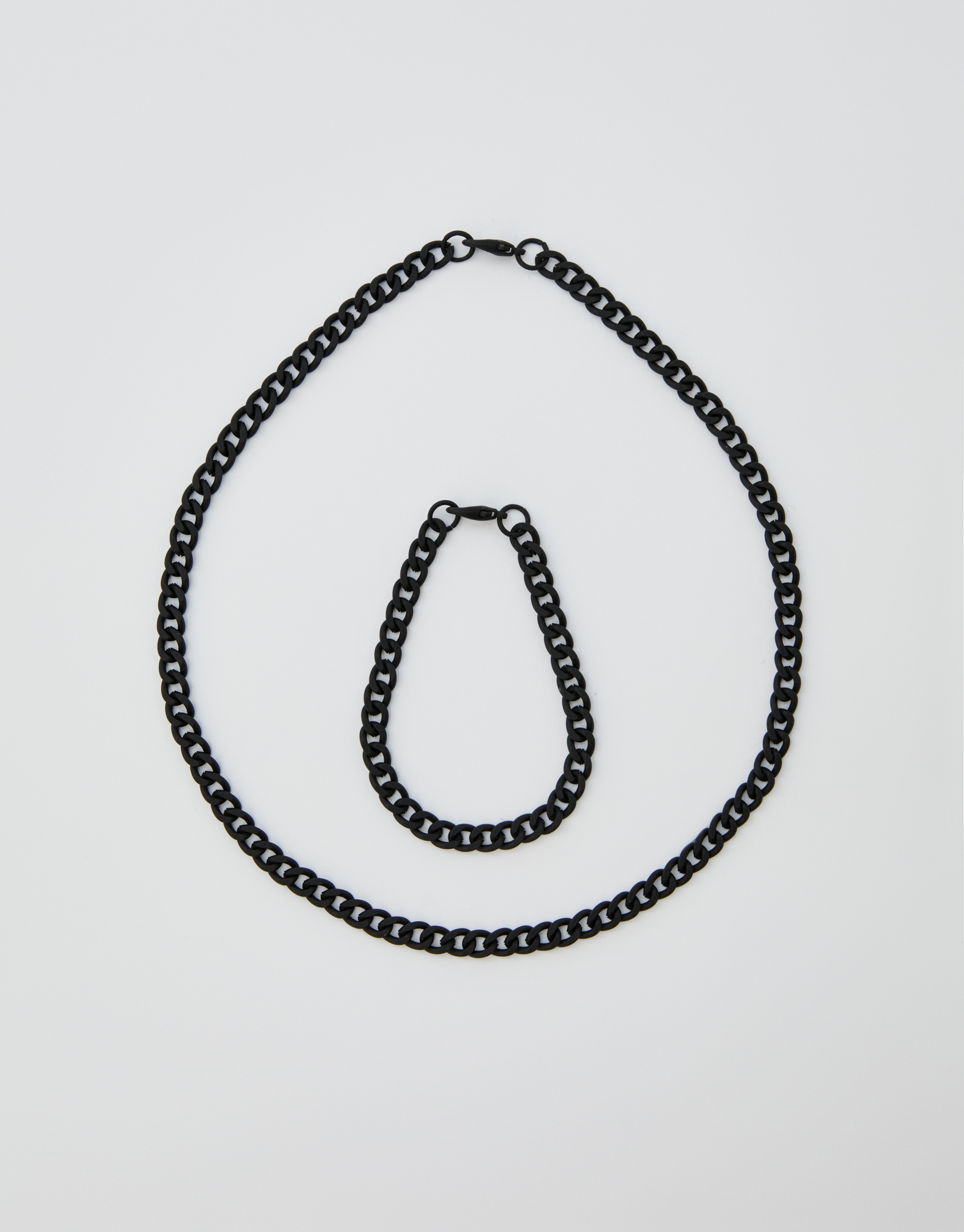 Black necklace and bracelet pack - PULL 