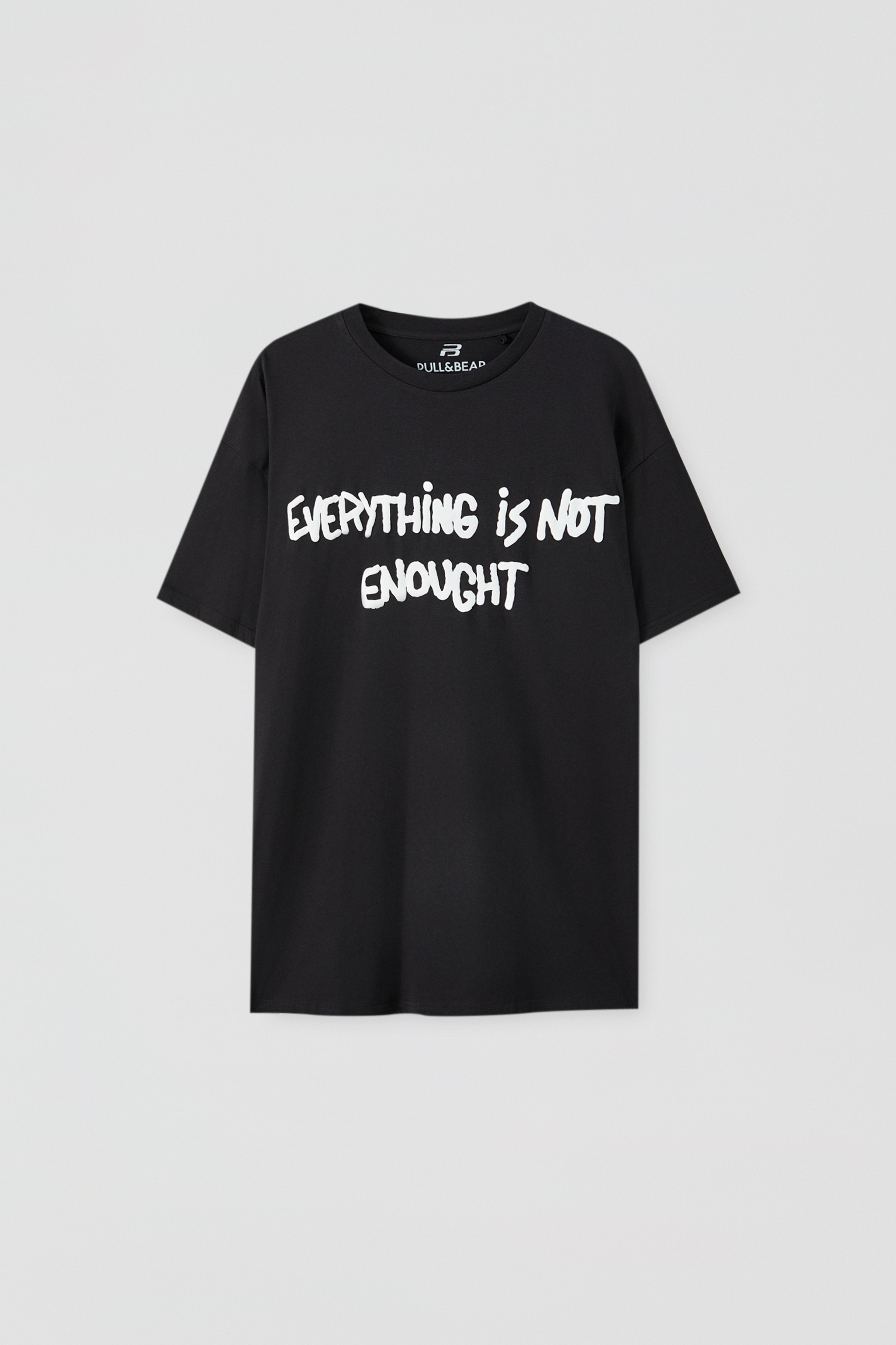 baggy slogan t shirt