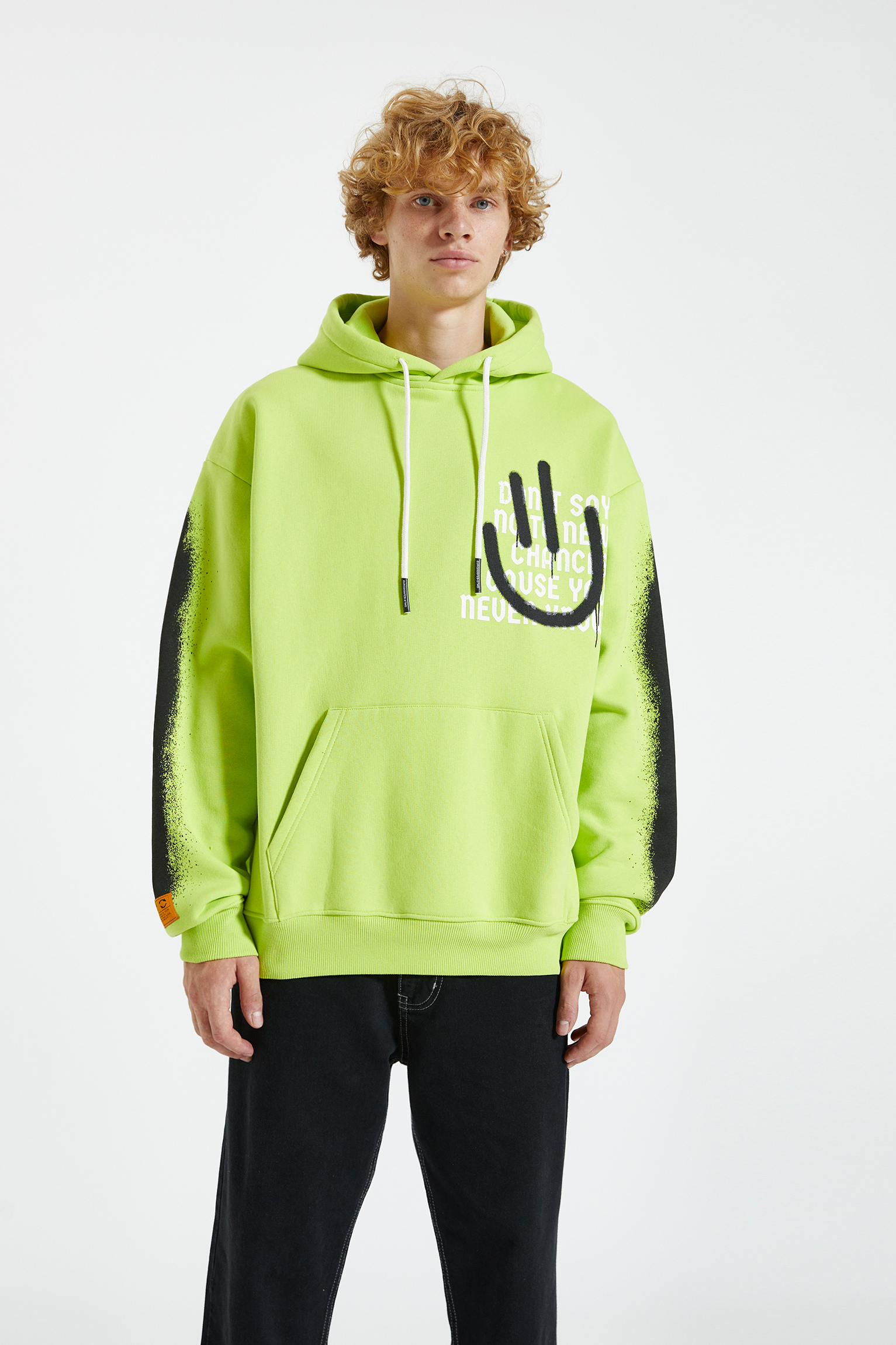 pull and bear green sweatshirt