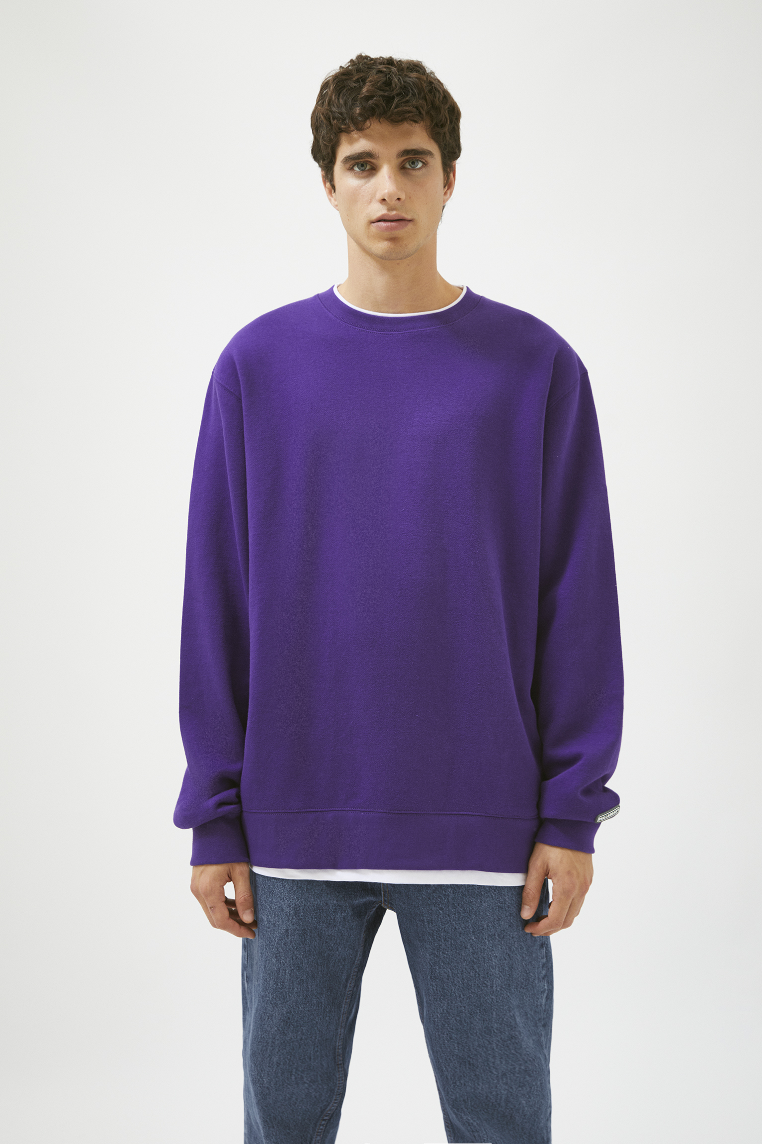 Sudadera básica rib cuello