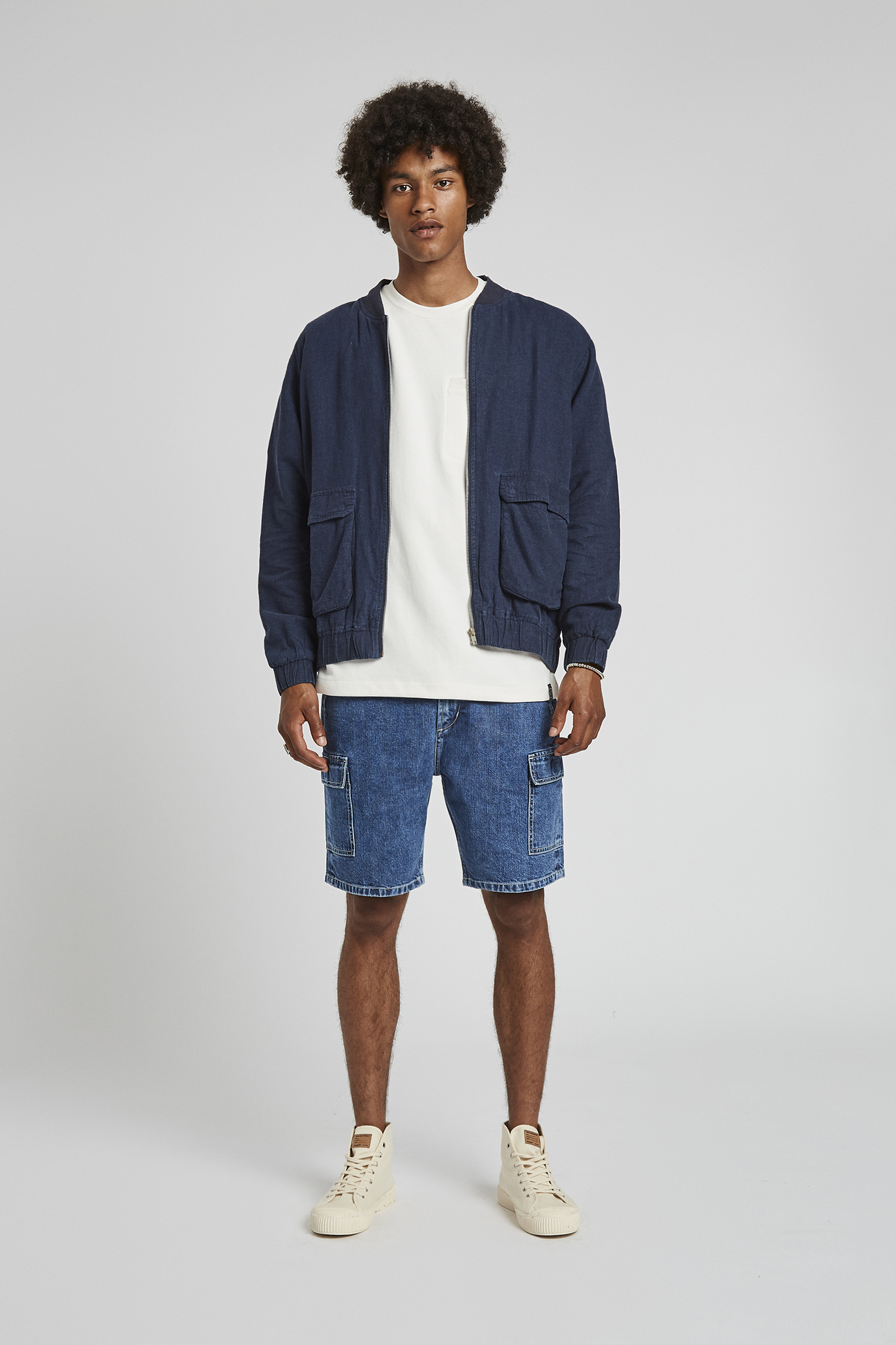 relaxed fit bermuda shorts
