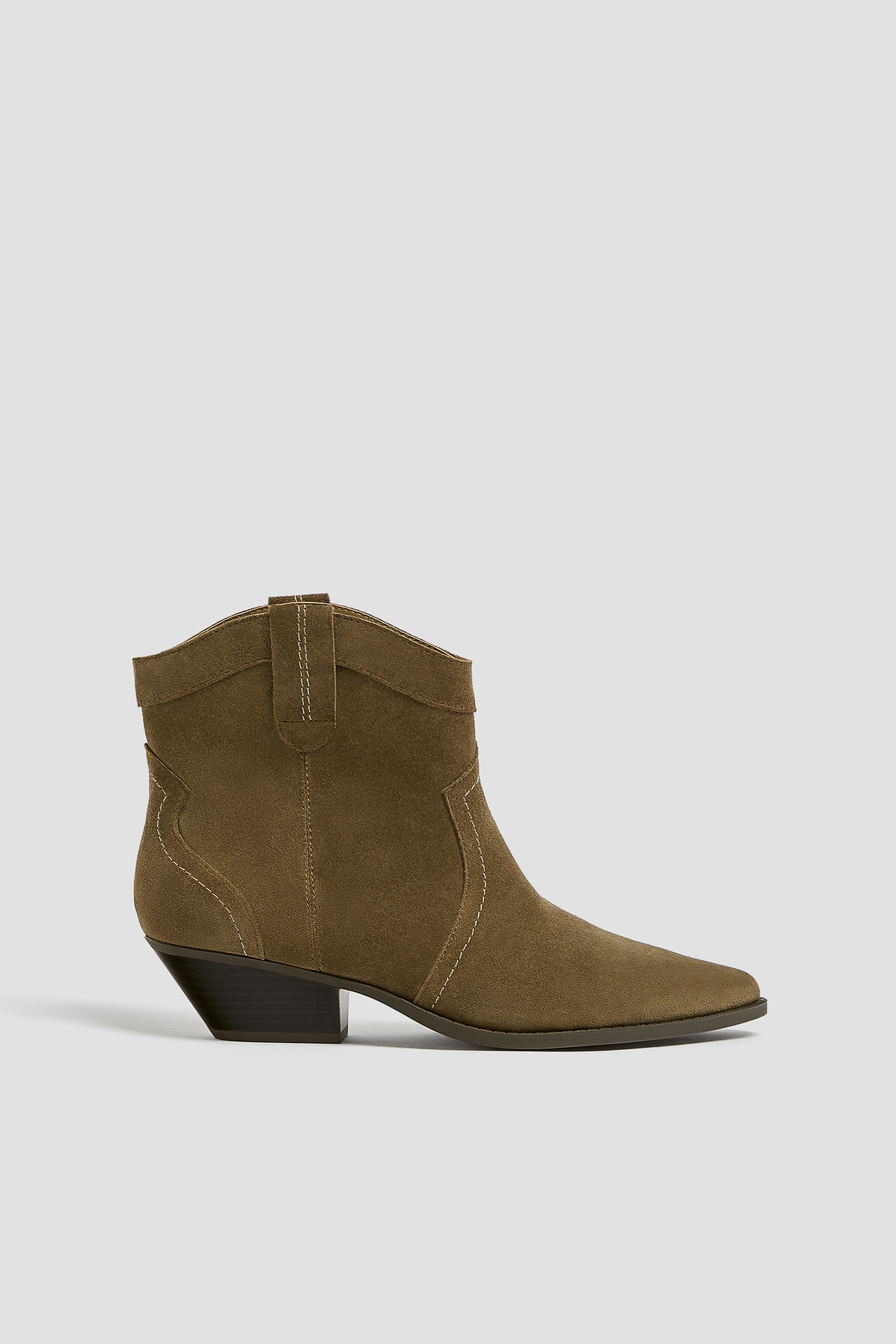 suede ankle boots high heel