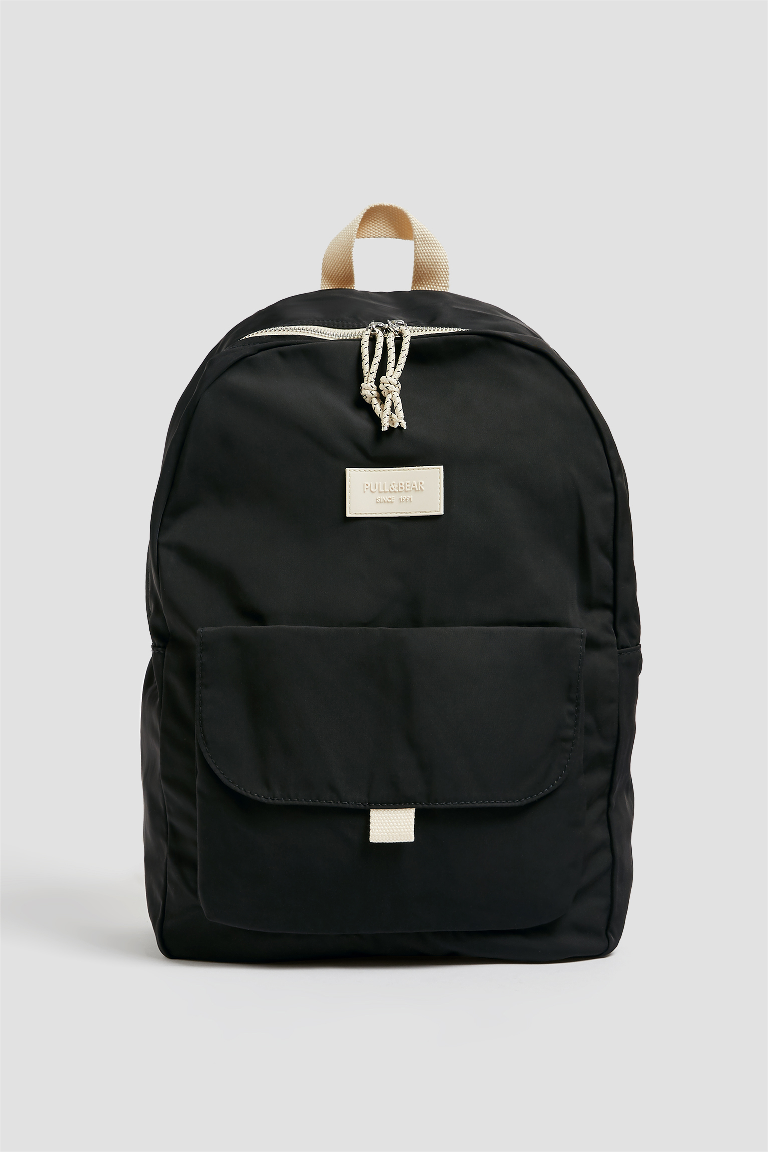fabric backpack with logo