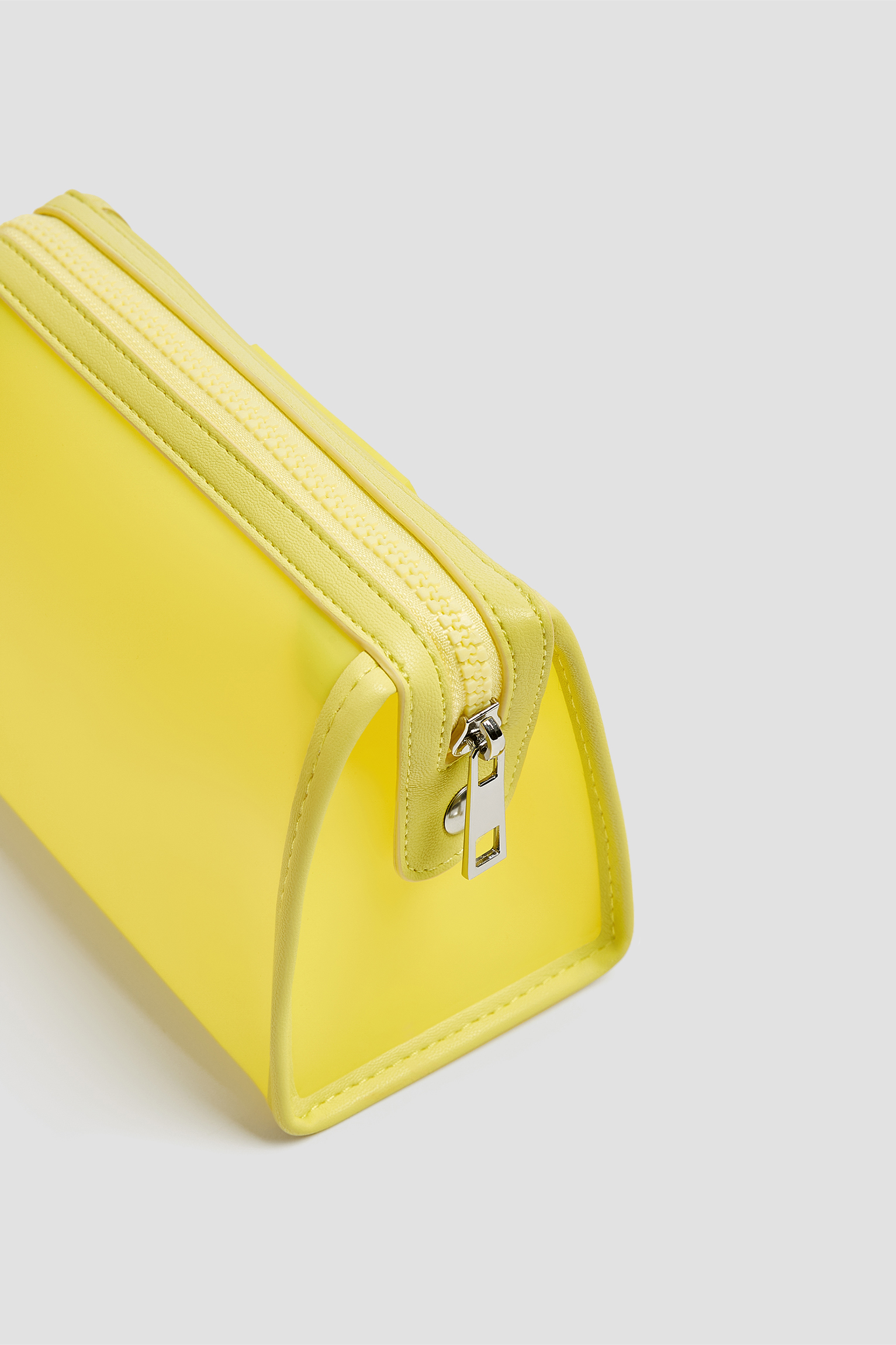 lime green transparent purse