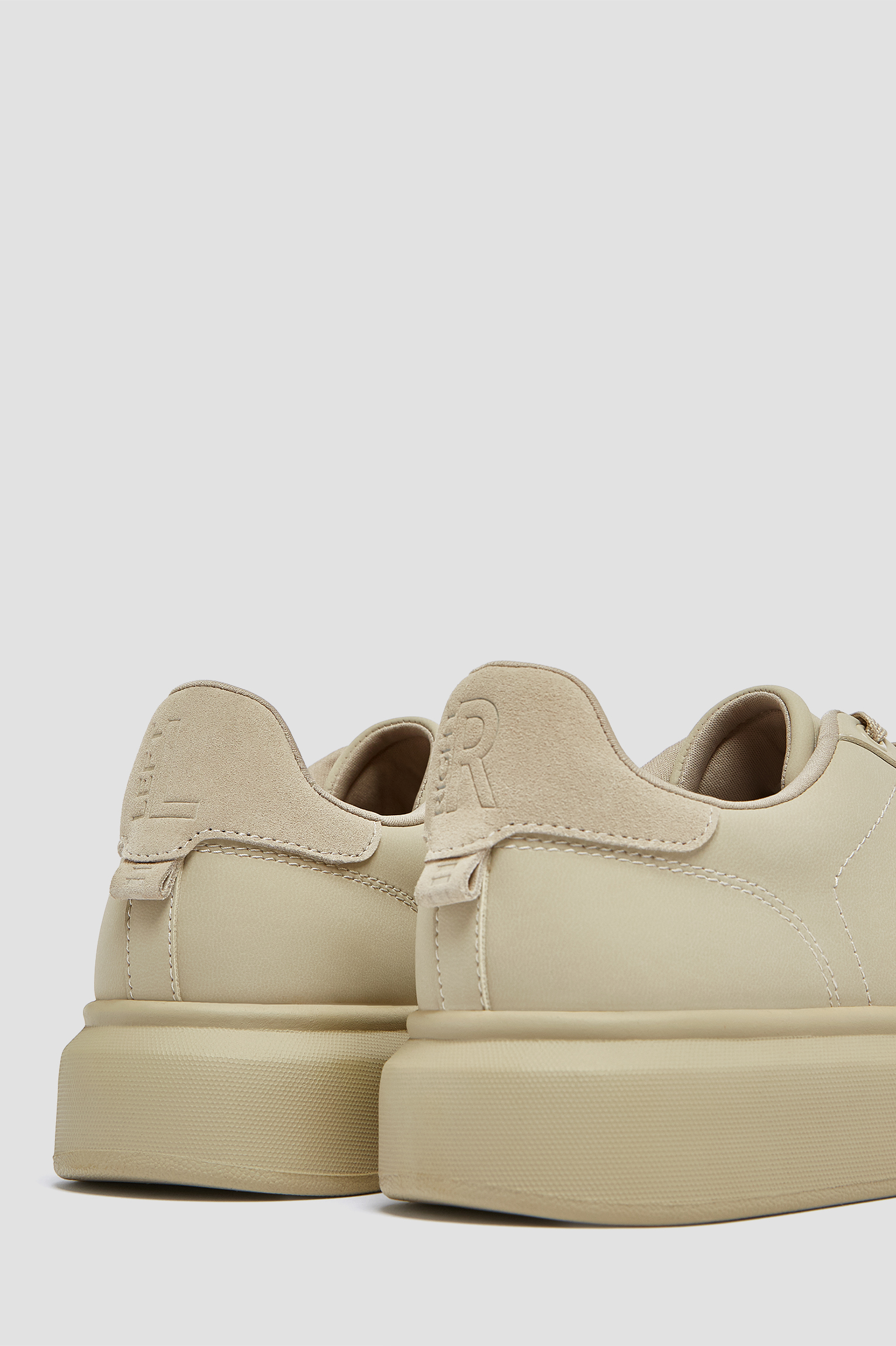 monochrome platform trainers