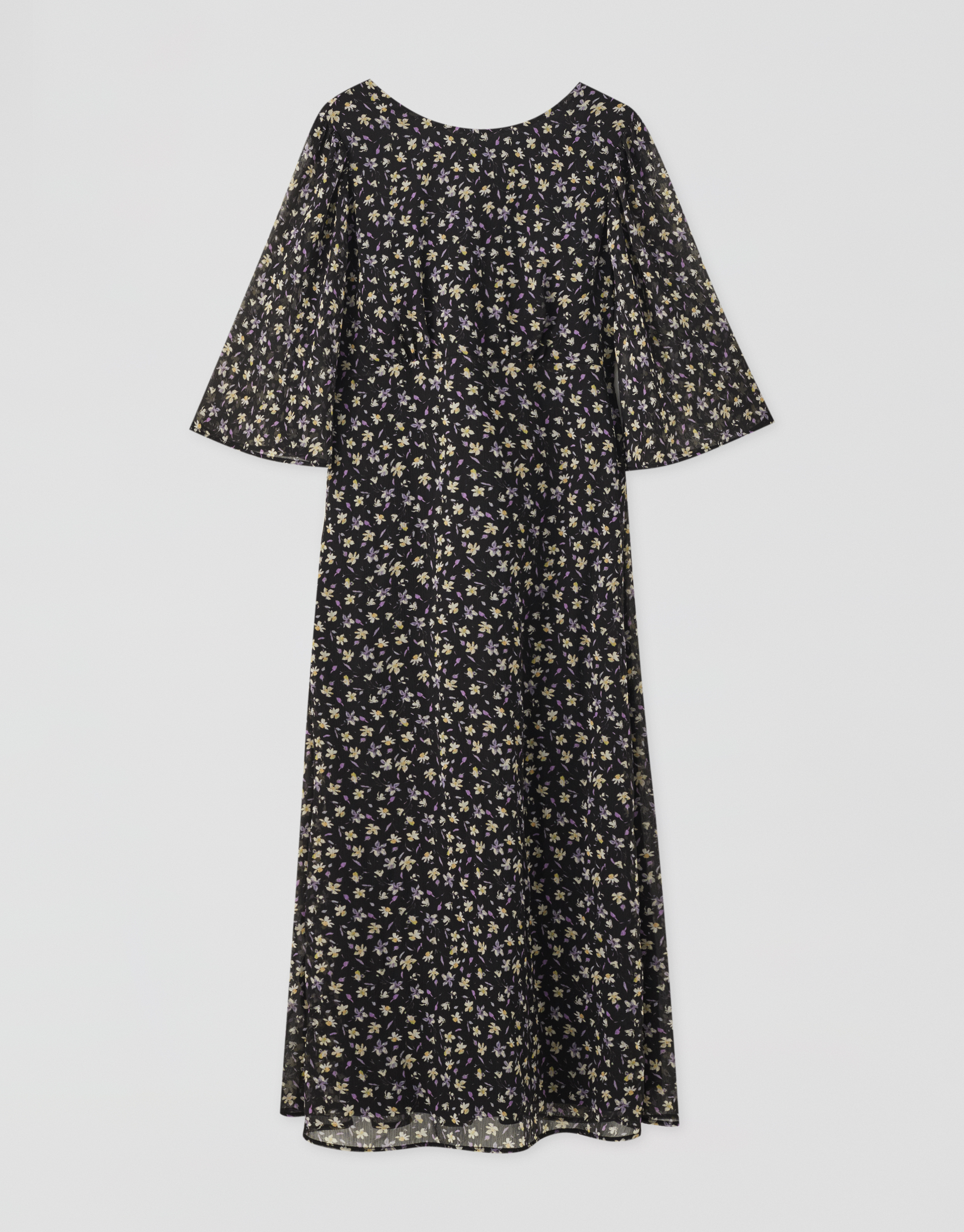 Midi Jurk Met Lage Rug Pull Bear